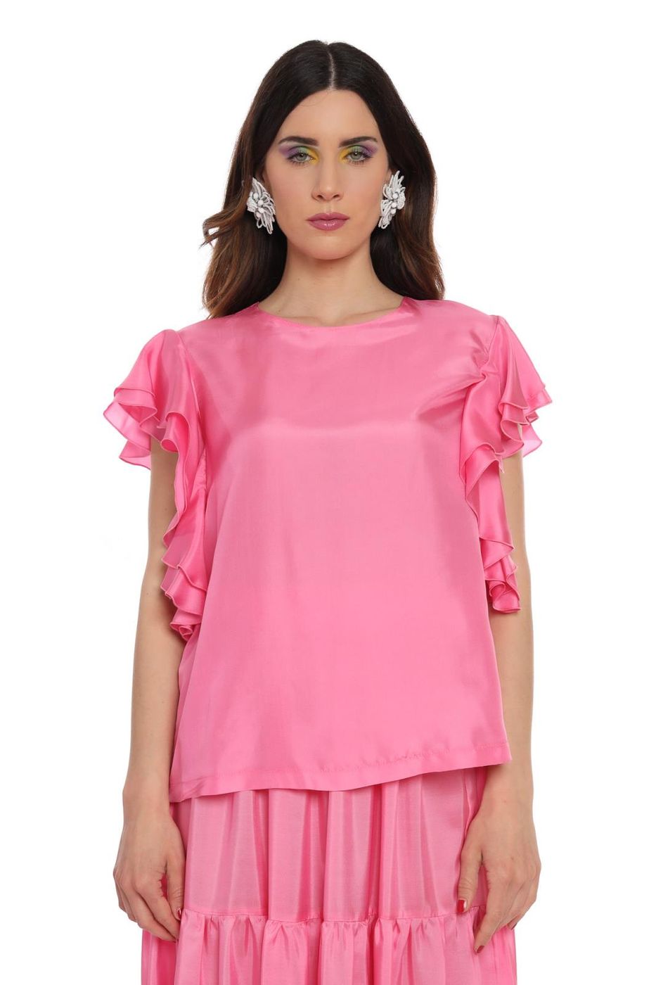 M1y1490  blusa  solotre  rosa bubble, 40