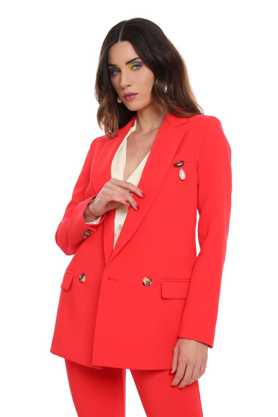 M1y1646  giacche  solotre  papavero, 40