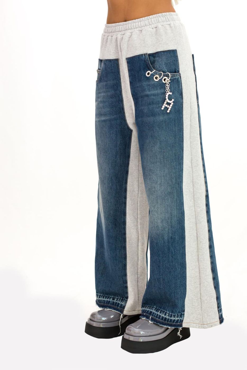 H1wy05  pantaloni  circus hotel  grey melan, 44