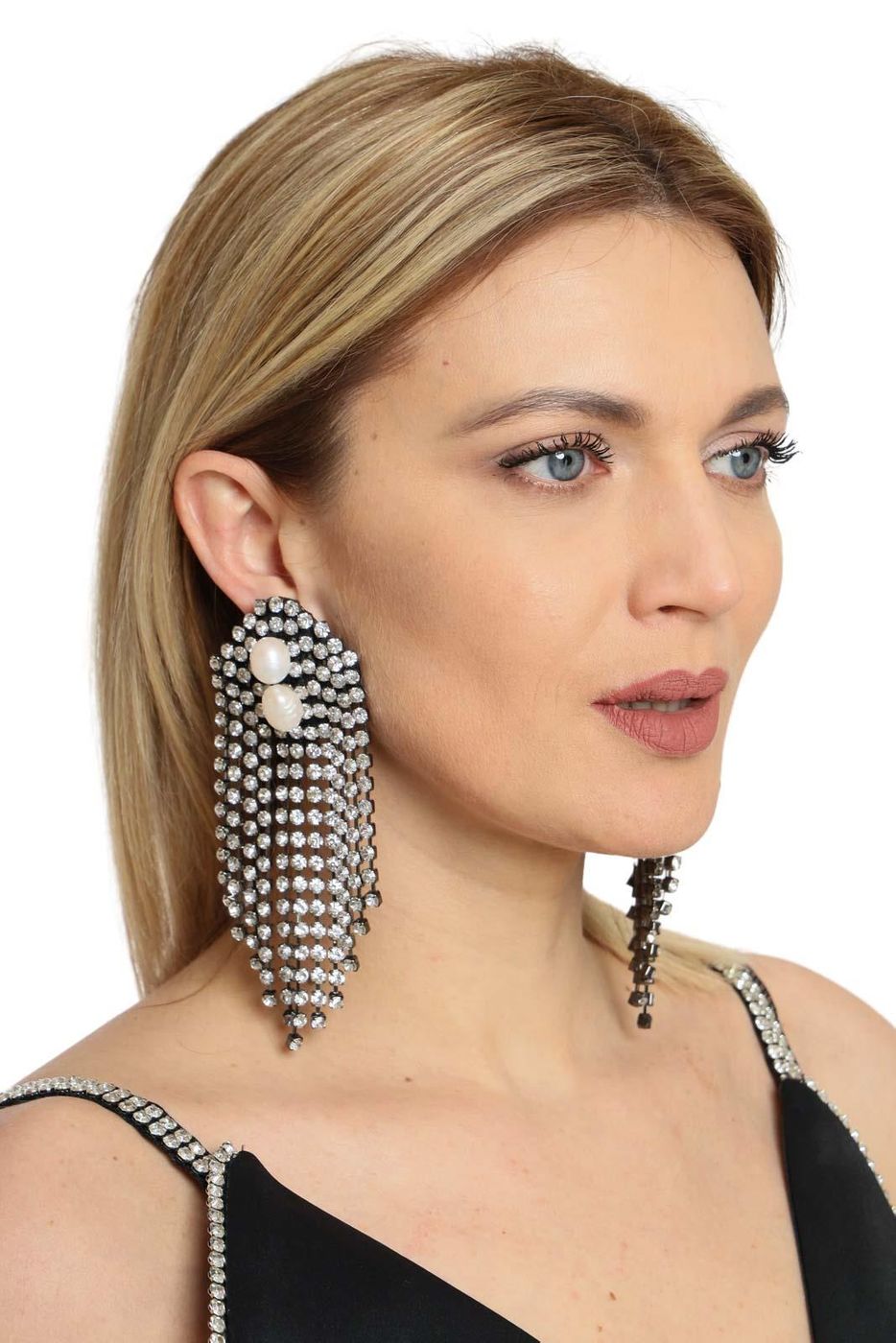 R7537 cp crystal  orecchini  rada'  crystal