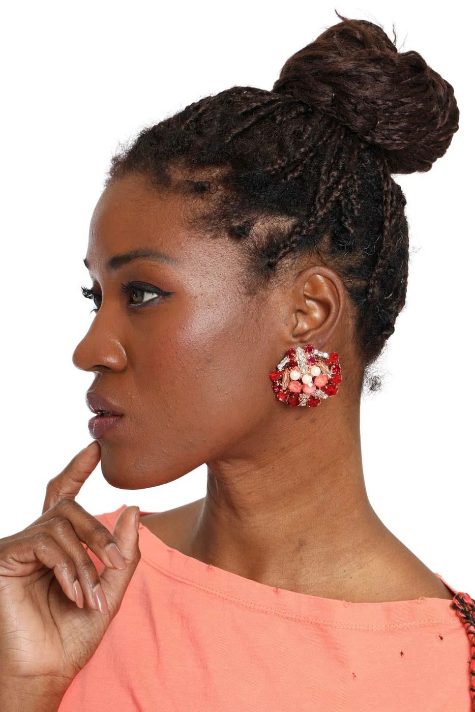 Nettuno  orecchini  lisa c bijoux  rosso