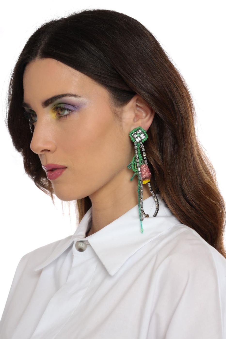 R1459  orecchini  rada'  pink