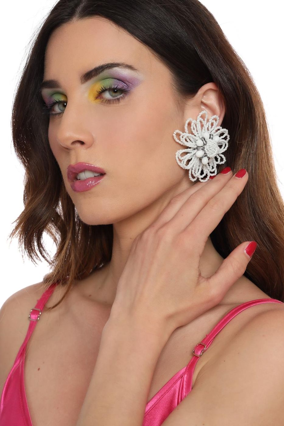 R1455  orecchini  rada'  white