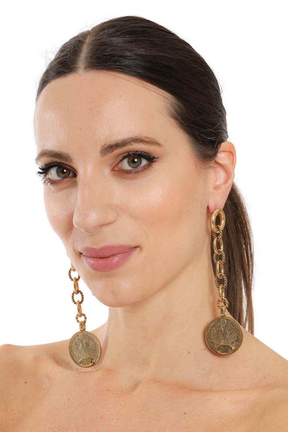 R1040pi  orecchini  rada'  gold antique