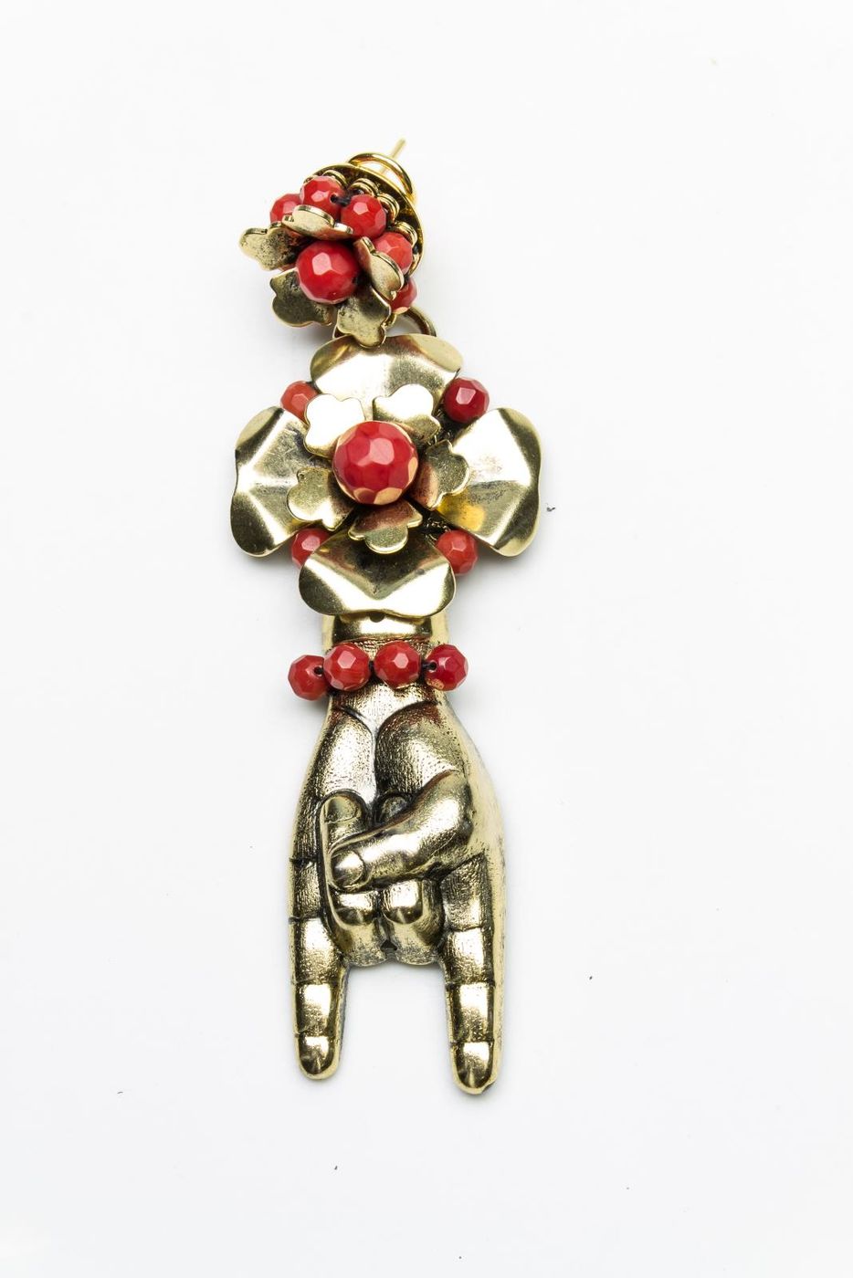 R7346 sp coral  orecchini  rada'  coral