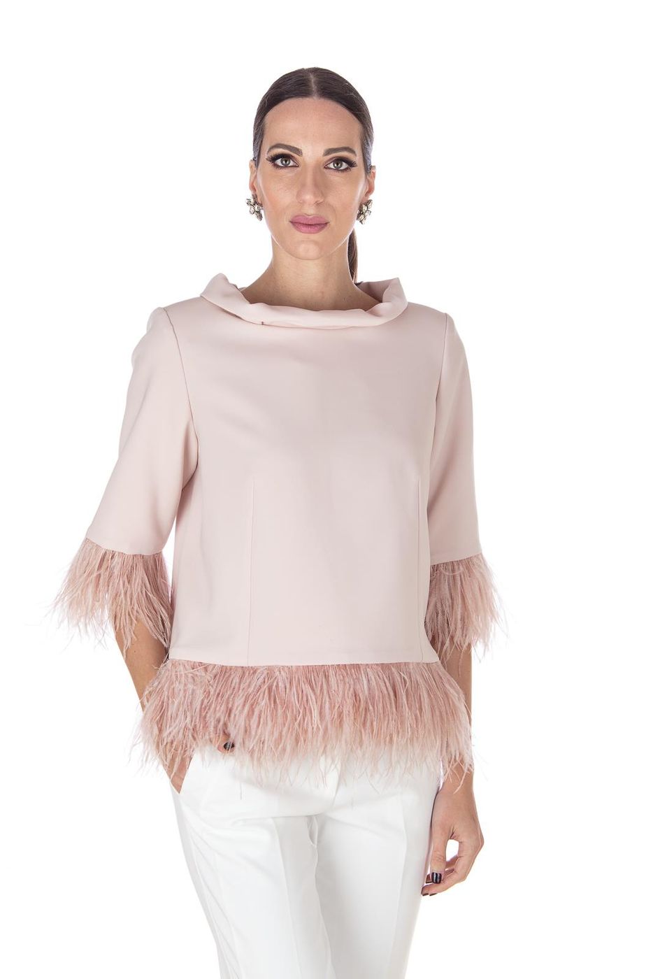 20166  blusa  fely campo  cipria, 50