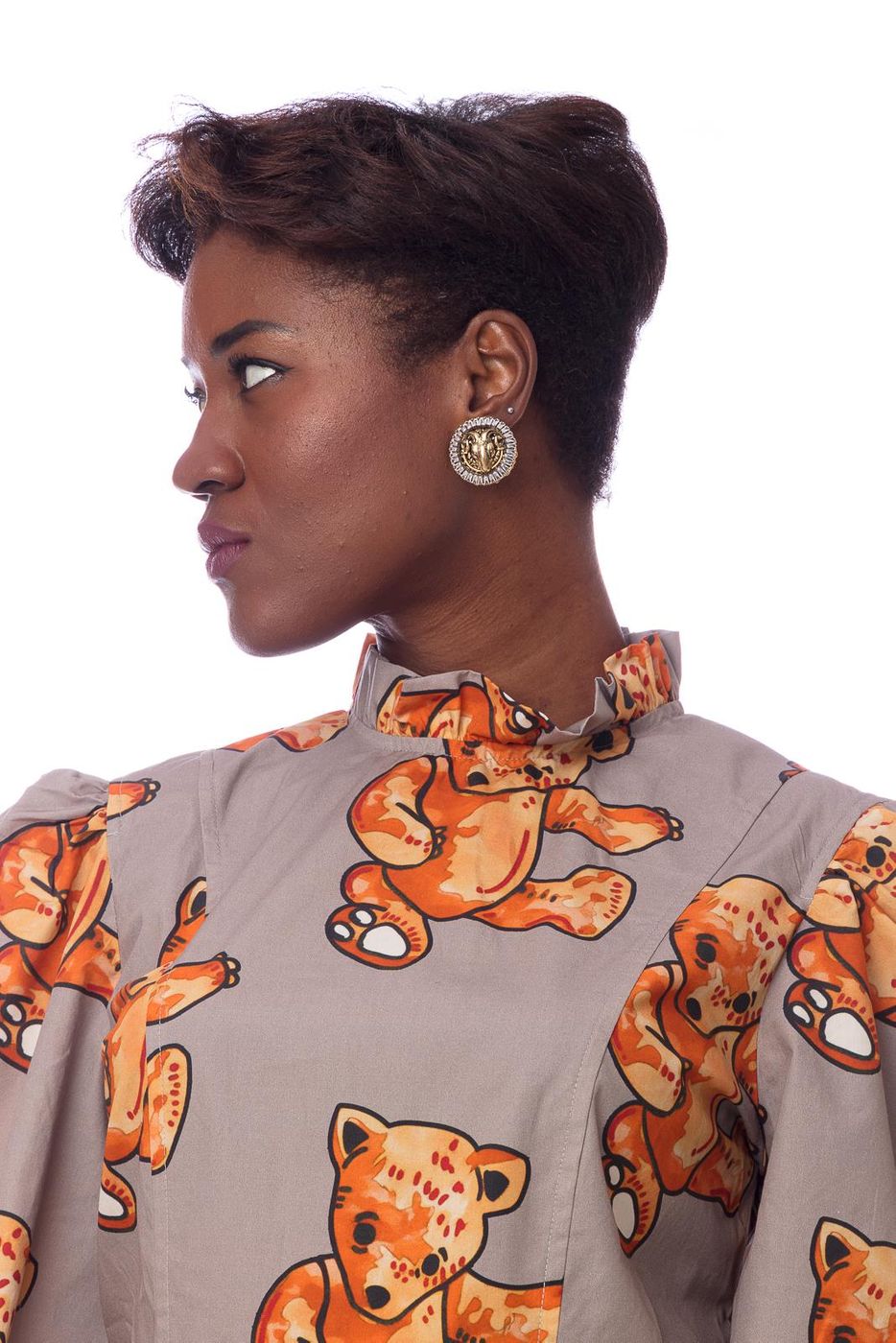 R7805 sp gold ant  orecchini  rada'  gold antique