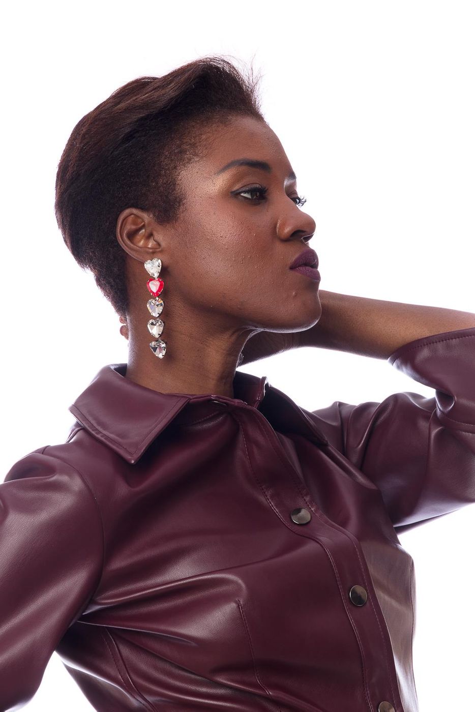 R7853 pi red  orecchini  rada'  red