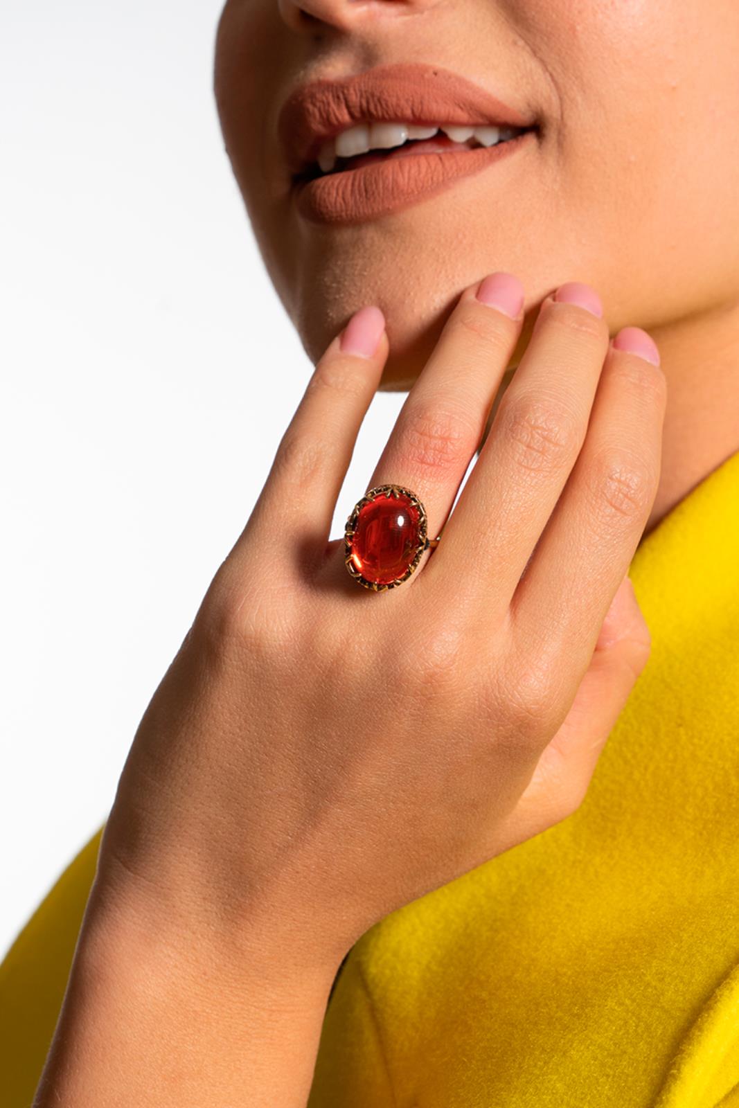 M4615  anello  rada'  arancione