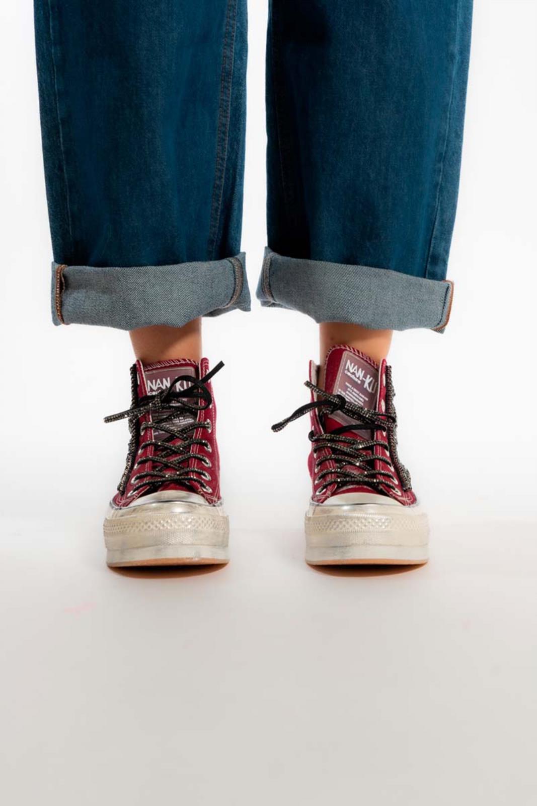 Nkc106a1r  scarpe  nanku couture  red, 38