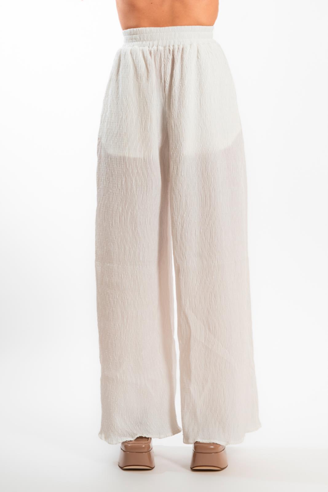 Gs0420  pantaloni  glamorous  white, l