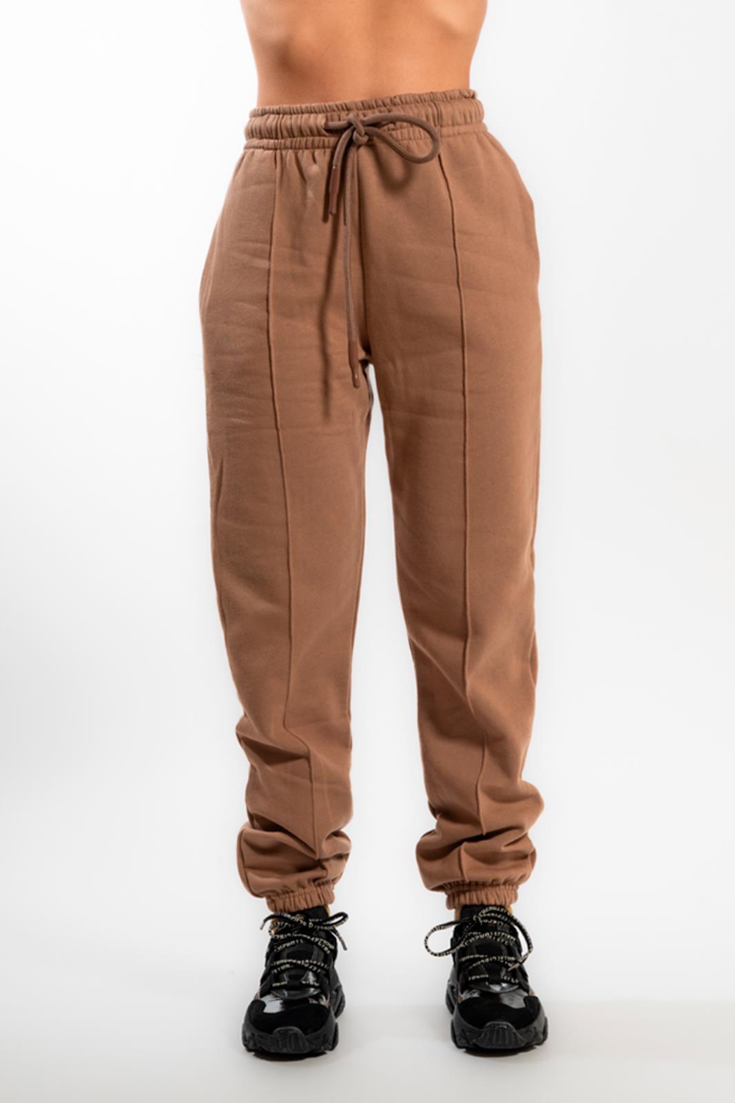 Ki2206  pantaloni  kostumn°1  cammello, l