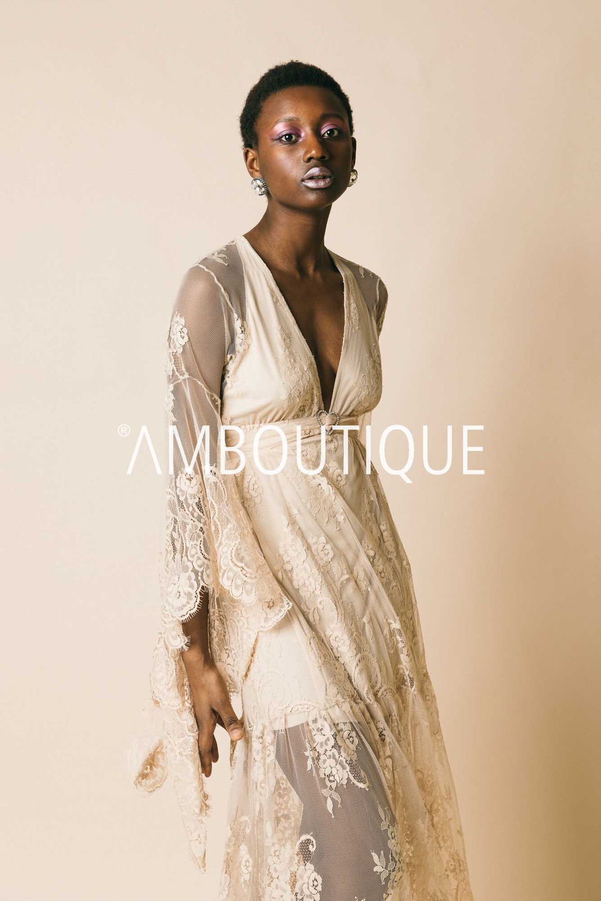 185789 long dress vinny  abiti  aniye by  beige, 42