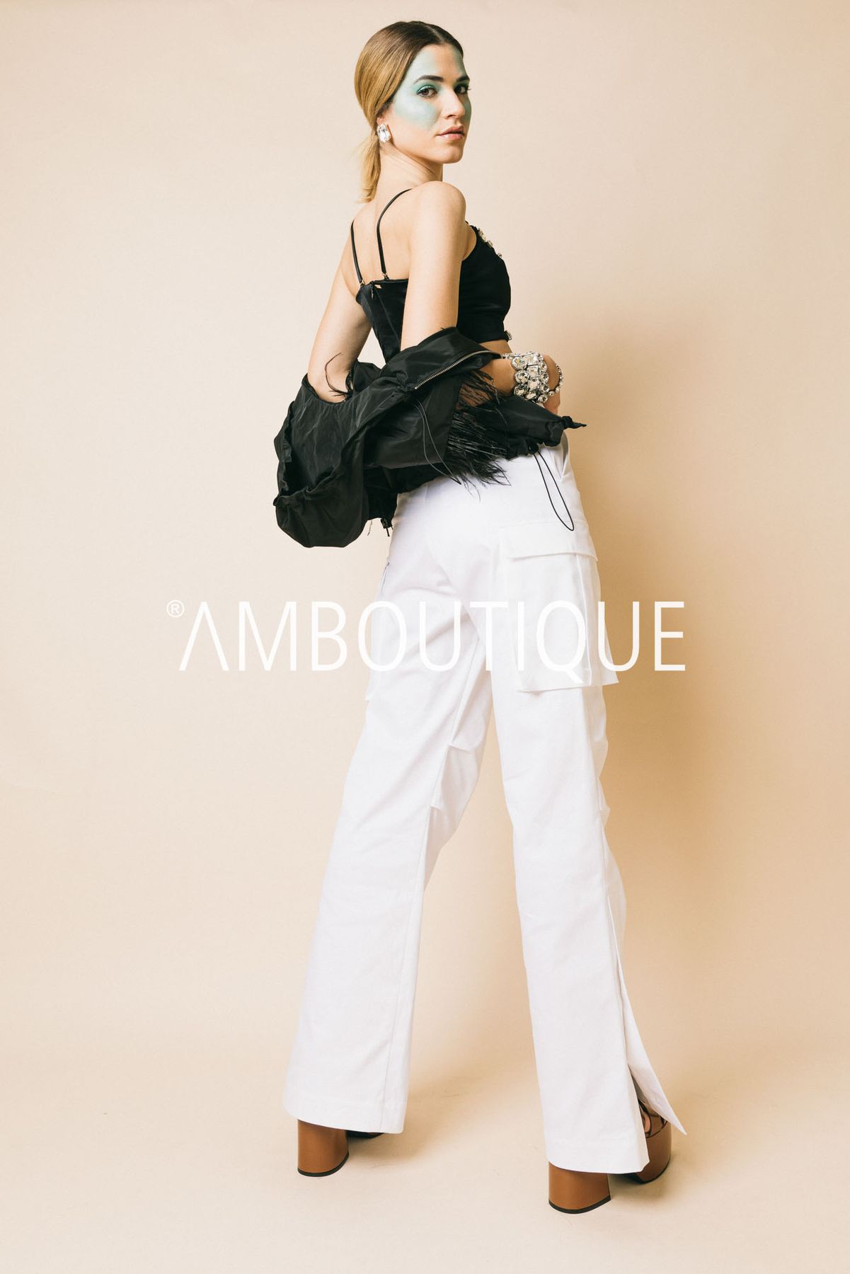 Ireland72  pantaloni  the m..  bianco, m