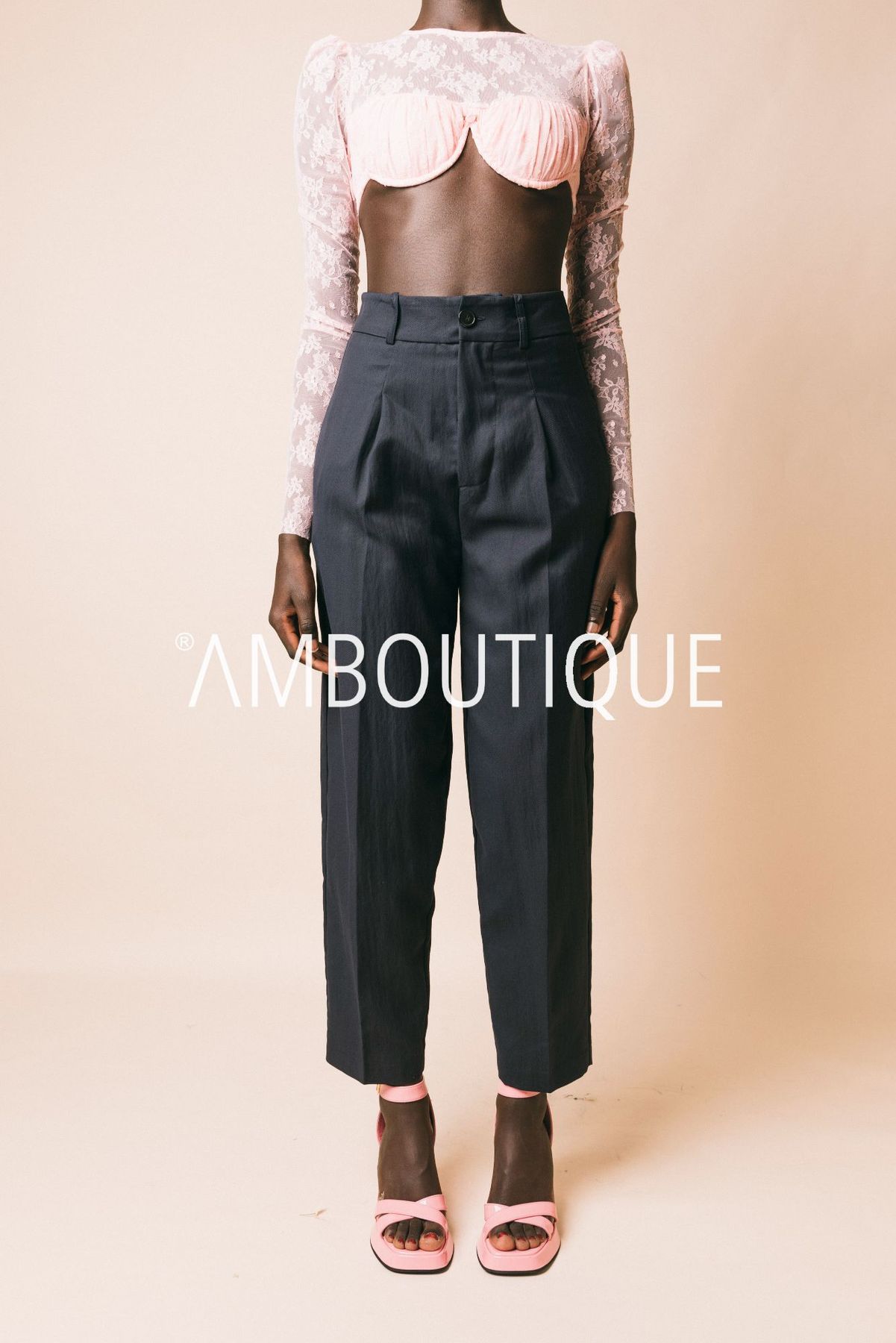 M1e0011  pantaloni  solotre  blu, 40