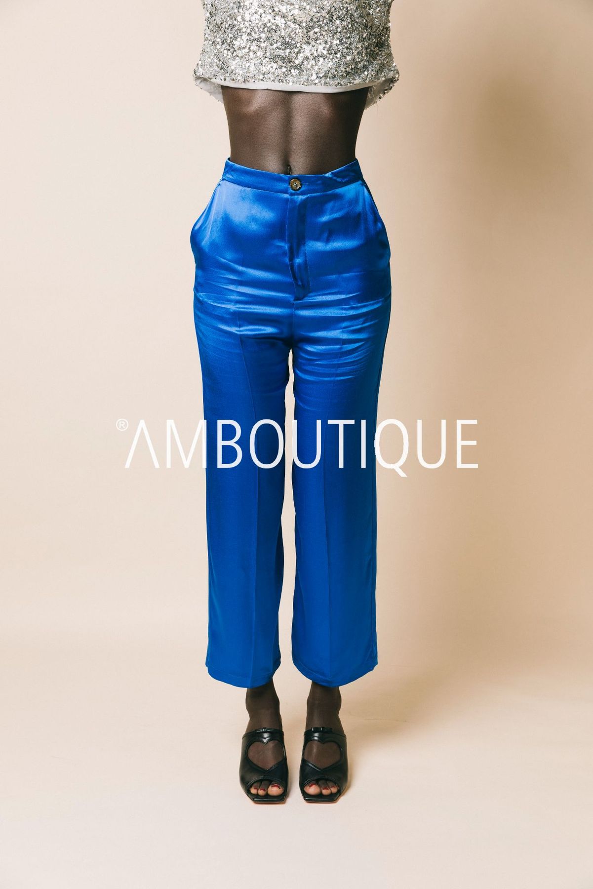 M1e0153 royal  pantaloni  solotre  blu royal, 38