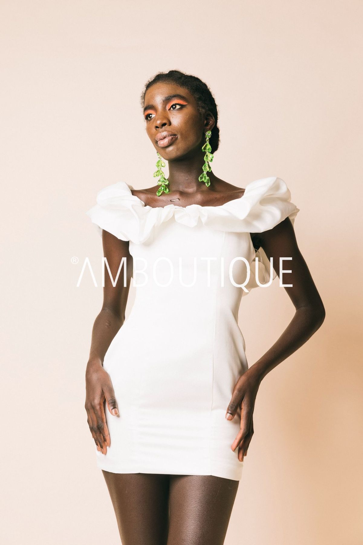 Gs0460  abiti  glamorous  bianco, s