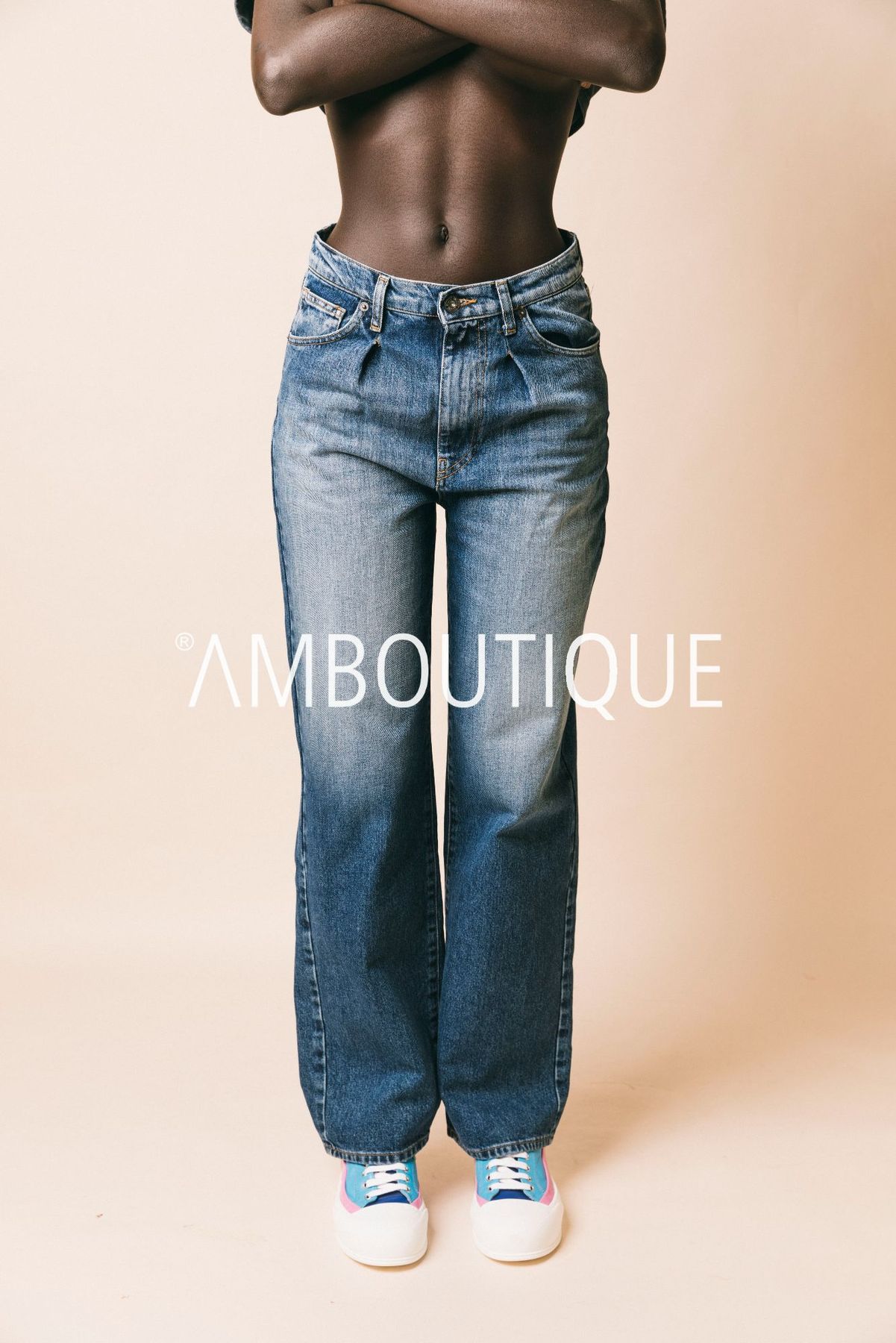 M1e0183  pantaloni  solotre  denim blu, 38