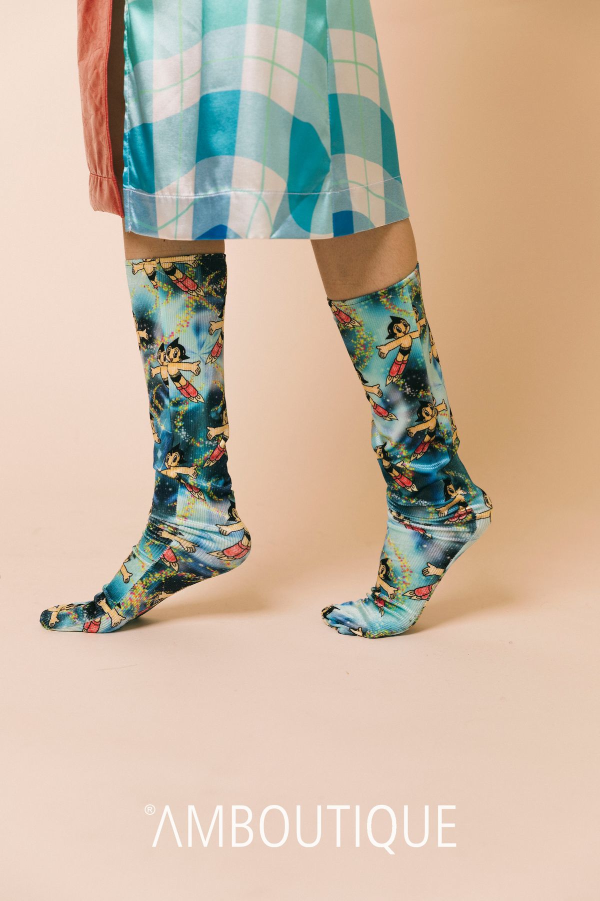 4022 wgss astroboy  calze  wstudio  stampa astroboy multicolor, m/l