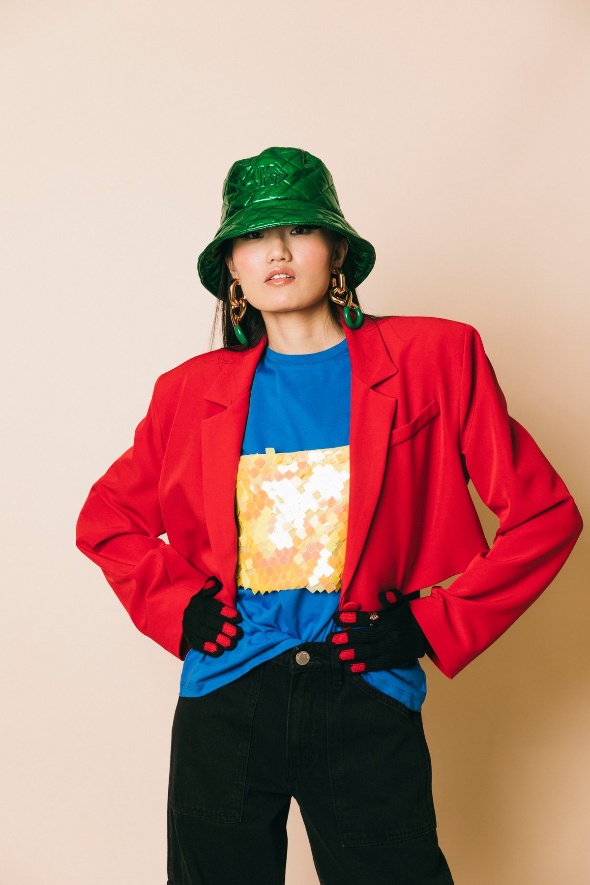 Ki2344 rosso  giacche  kostumn°1  rosso, s