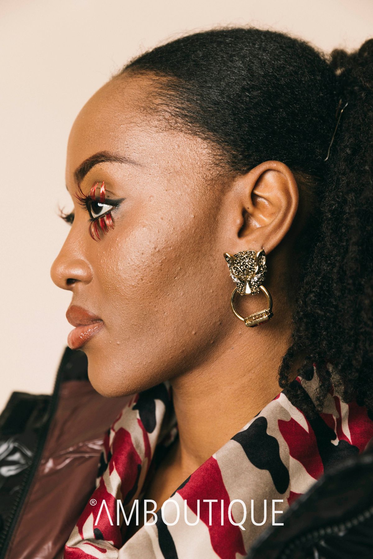 R2099 gold  orecchini  rada'  gold/brown