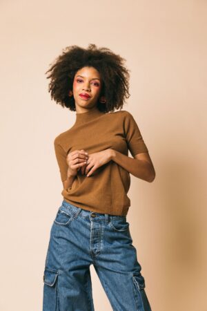 M3R0114R cammello - Maglieria - SOLOTRE