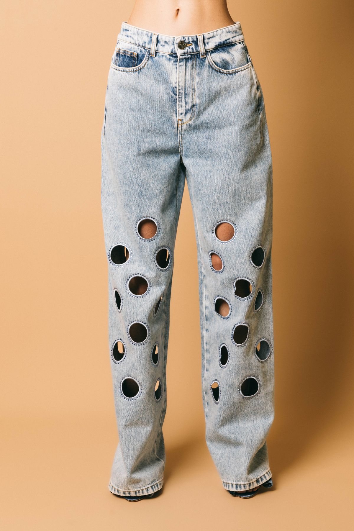 Vs1jnor04pc015600  pantaloni  vivetta  blu jeans, 28