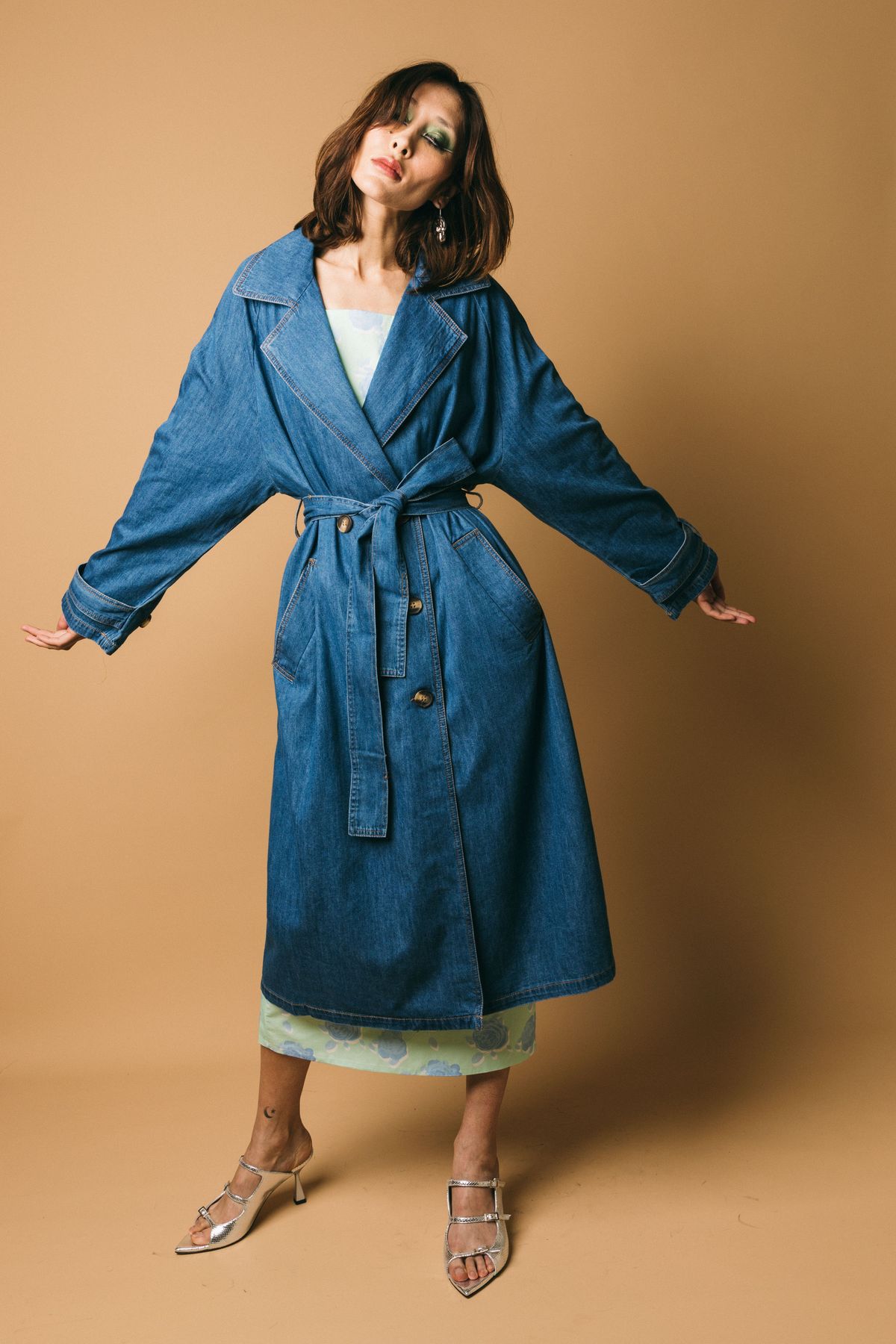 Daly  trench  frnch paris  denim, m