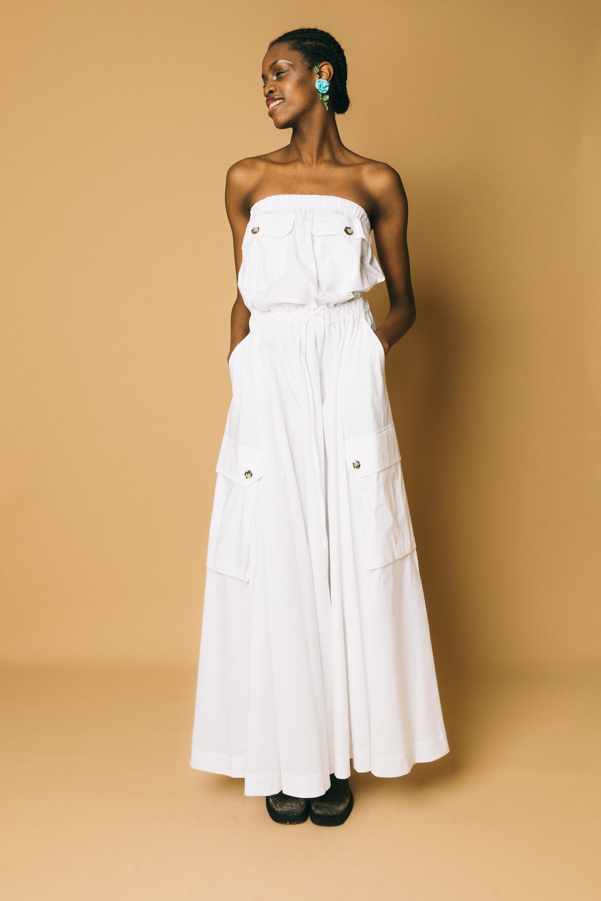 185133 cory dress  abito lungo  aniye by  bianco, 40