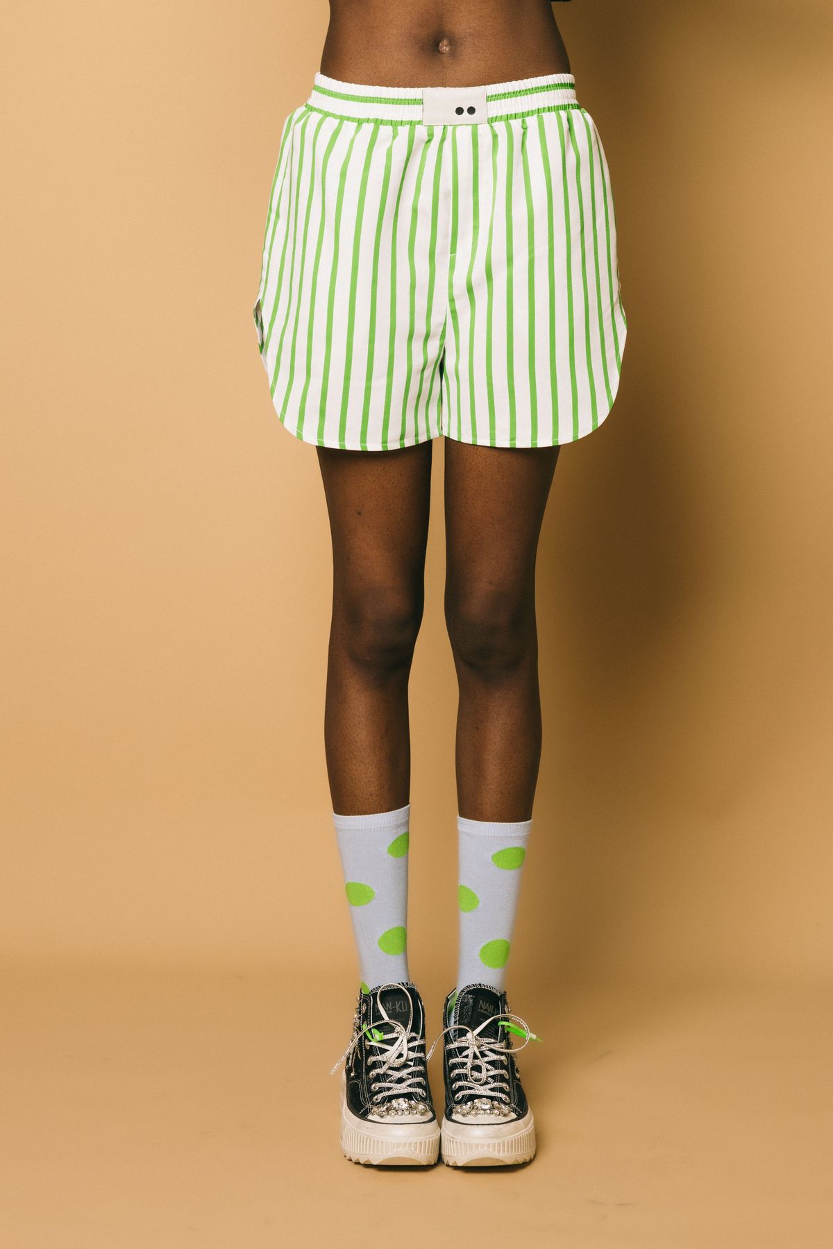 Vicent cedro  shorts  the m..  righe verde cedro, l