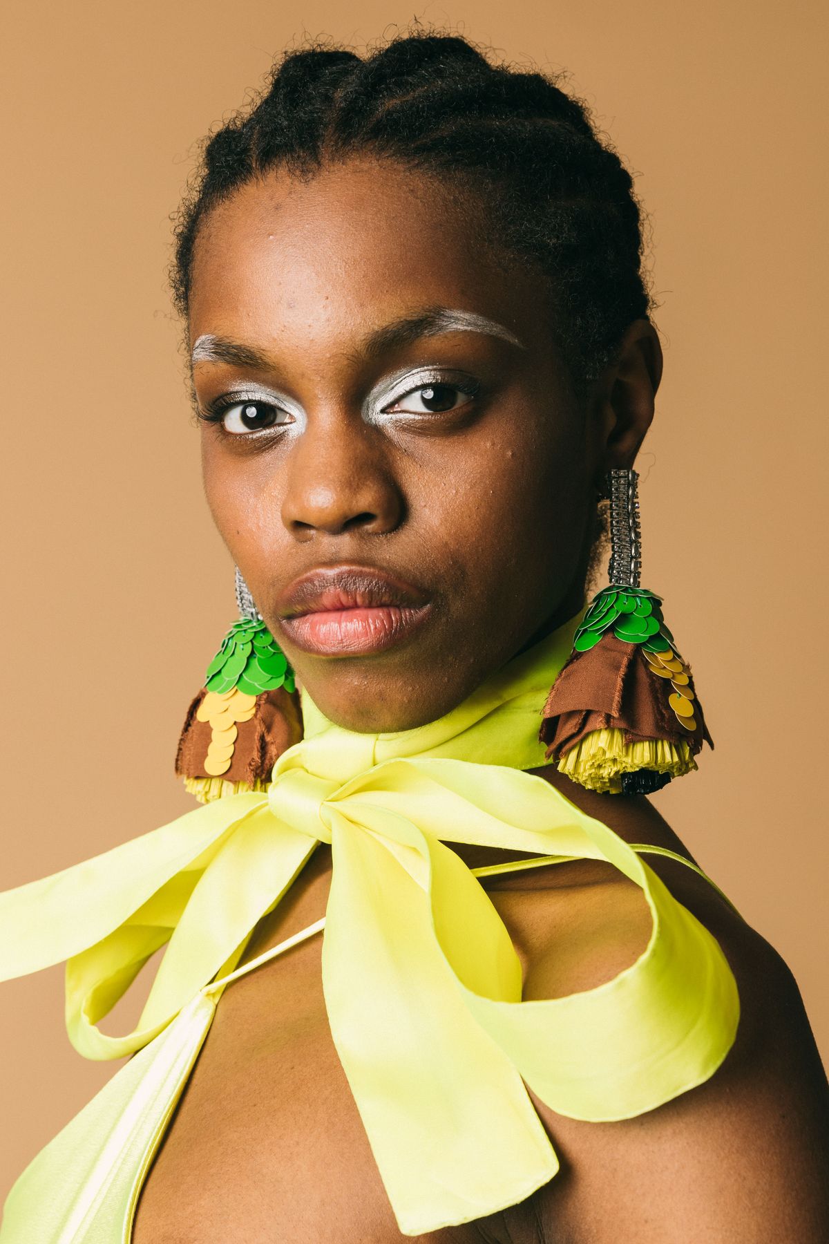 R2312 brown  orecchini  rada'  marrone