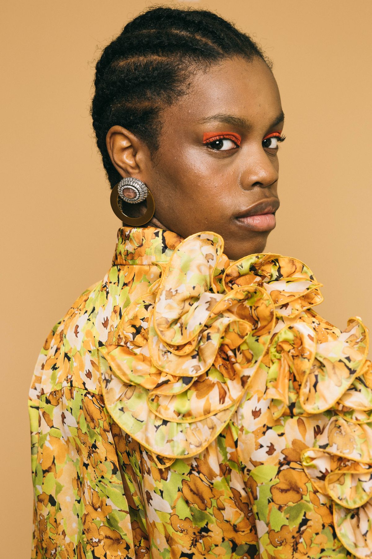 R2275 nude  orecchini  rada'  gold nude