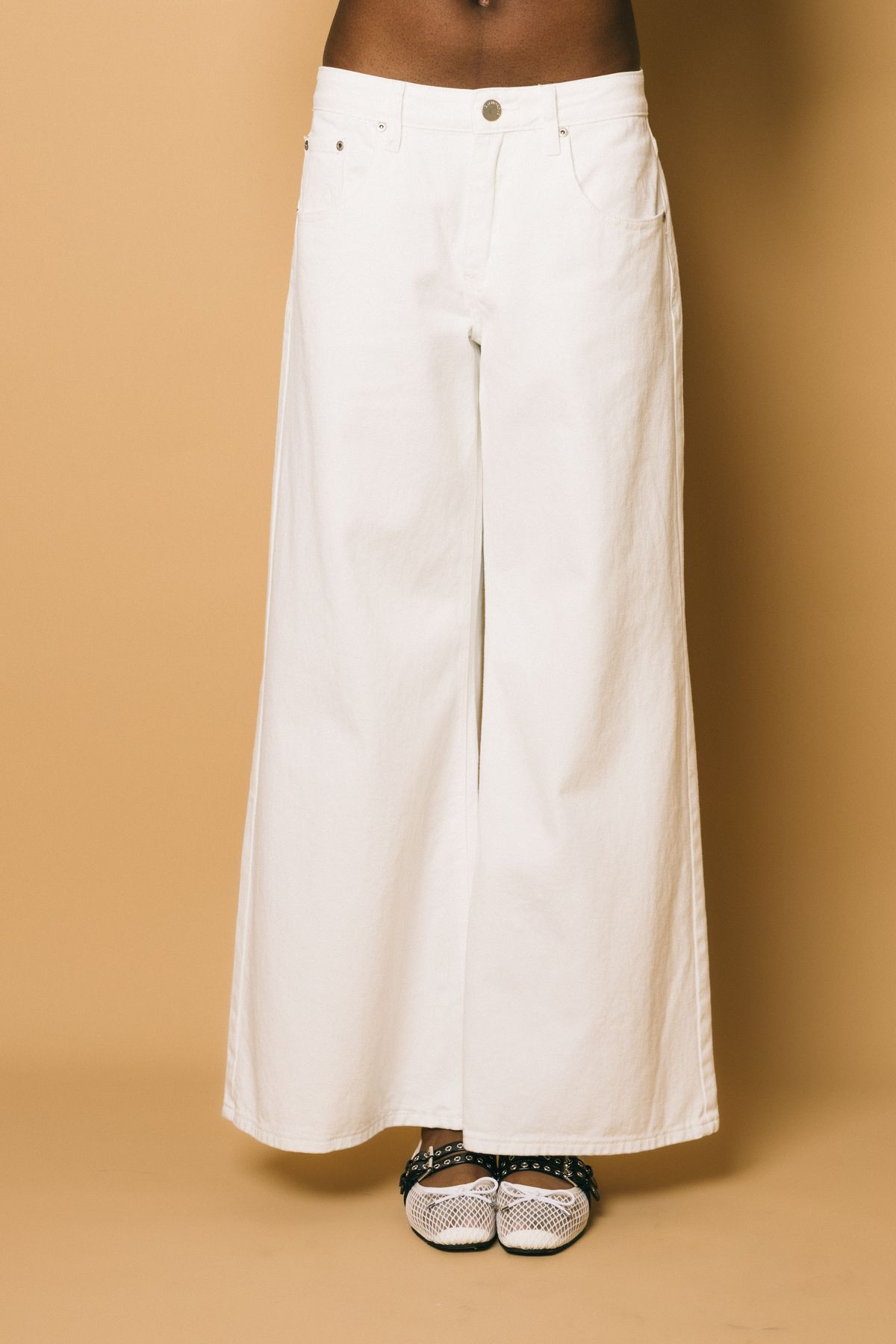 Hc0217 white  pantaloni  glamorous  bianco, xs