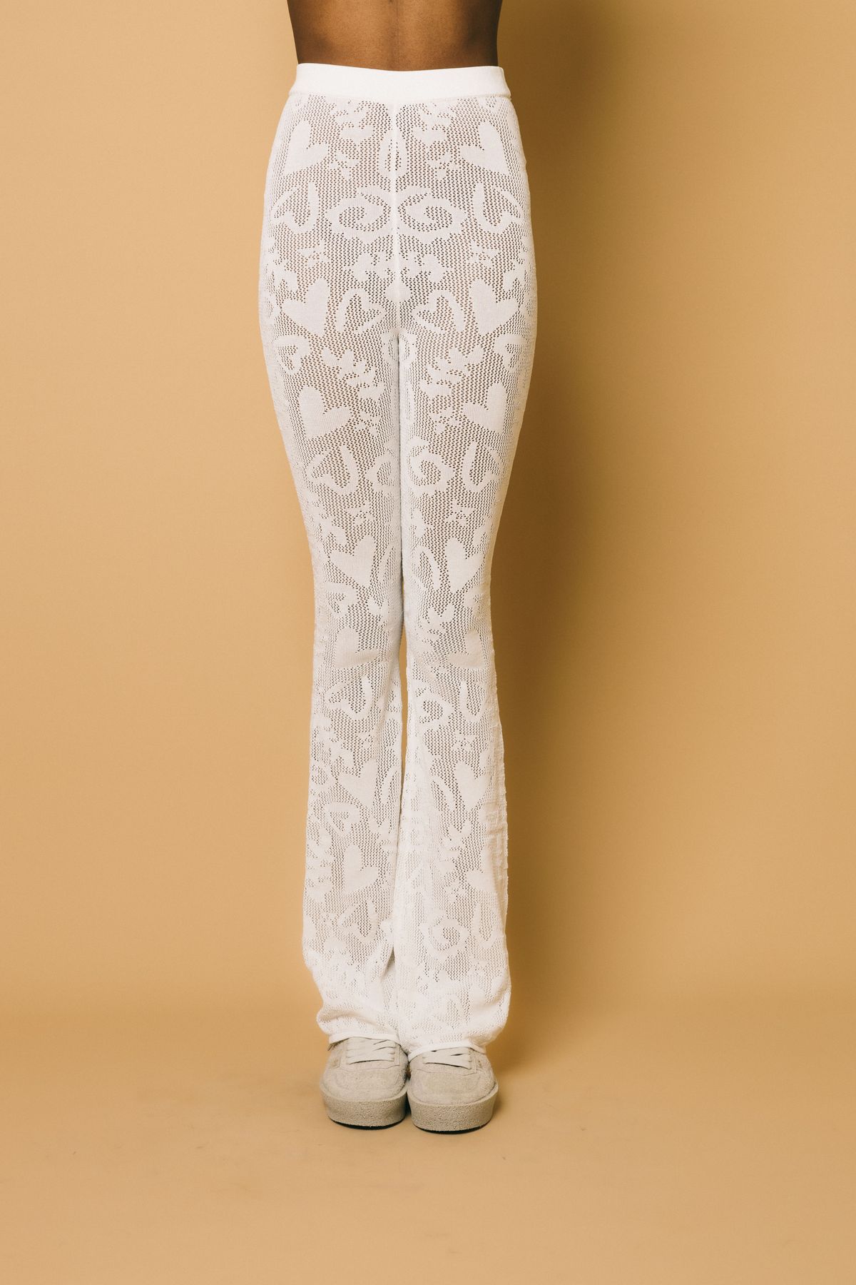 An4763  pantaloni  glamorous  bianco, xs