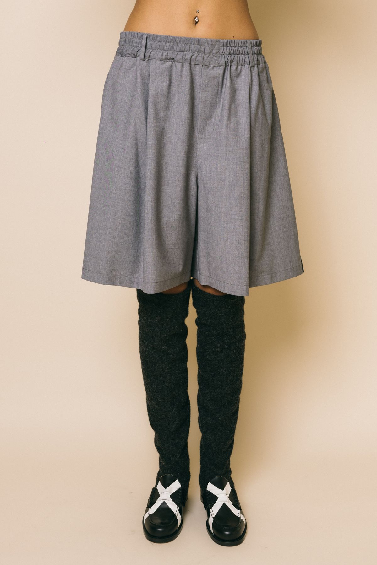 Vm2sb0014  pantaloni  vivetta  grigio chiaro, 42