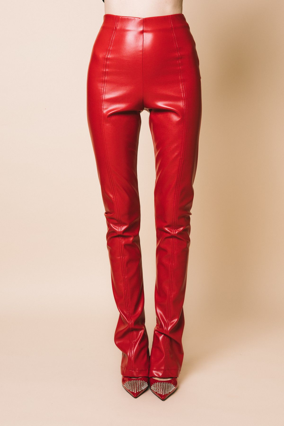 Ki24165 rosso  pantaloni  kostumn°1  rosso, l