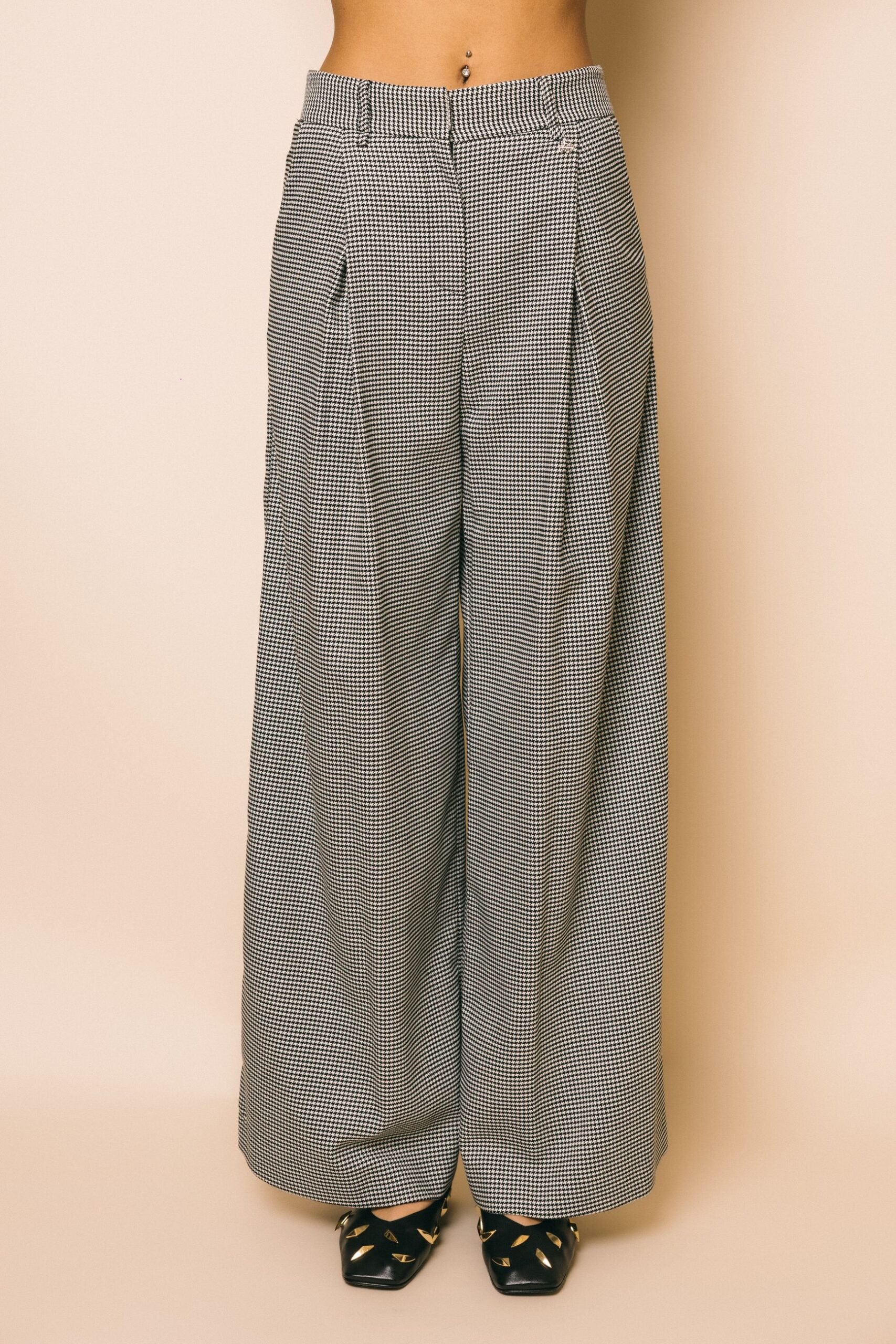 181368 panta goldie  pantaloni  aniye by  pied de poule, s