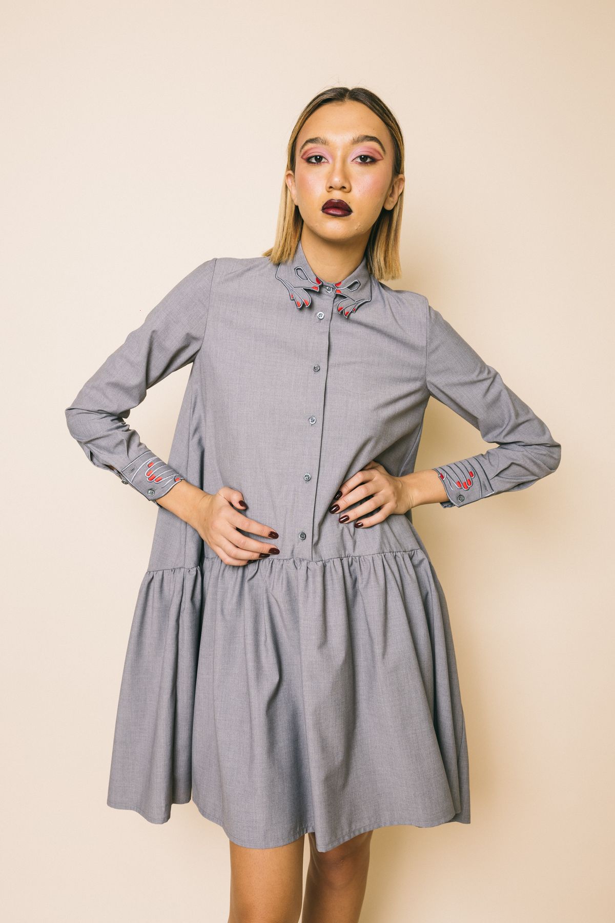 Vs2ab0164te050 grey  abiti  vivetta  grigio, 44