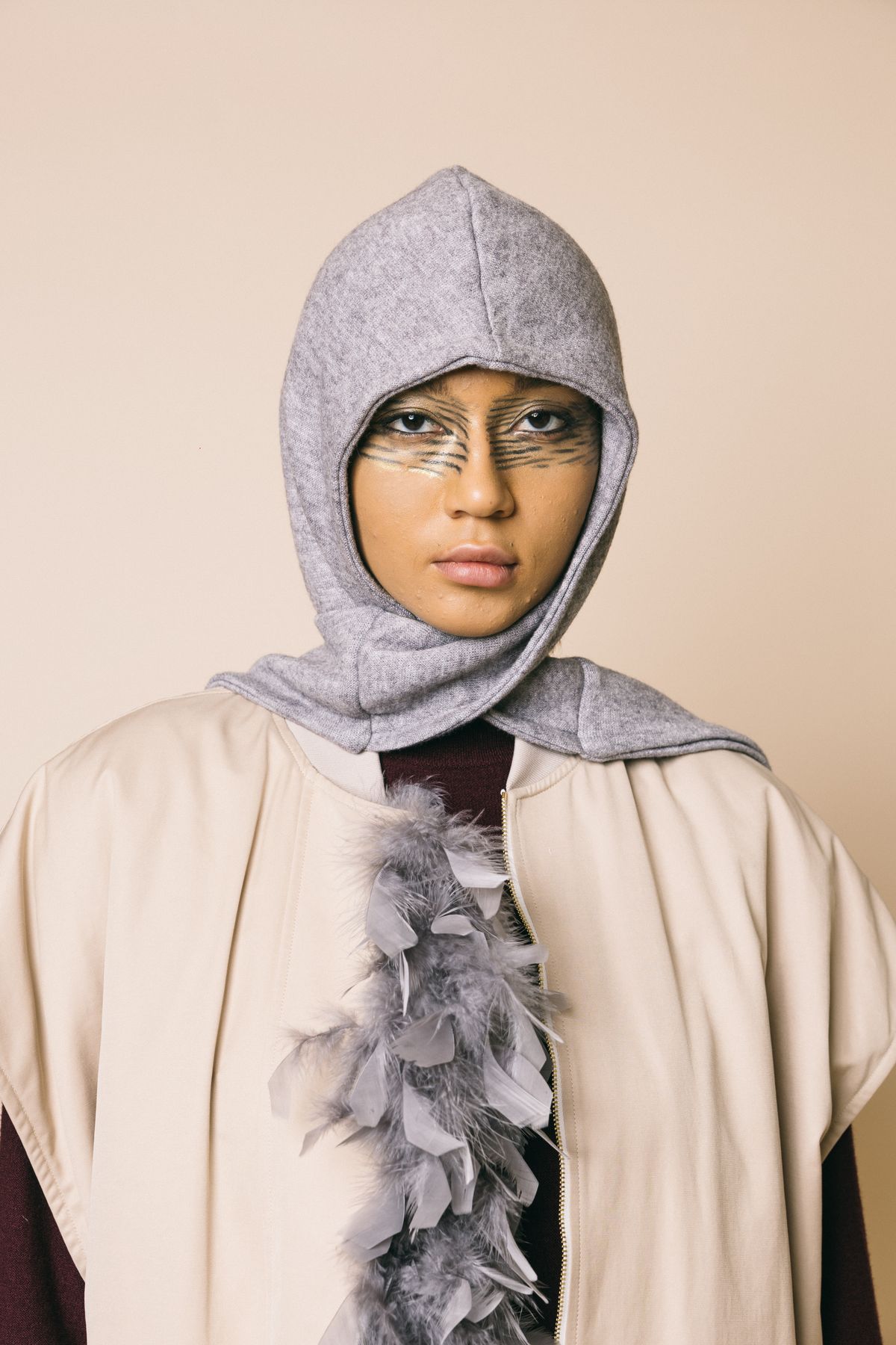 Ki2421 grigio  sciarpe  kostumn°1  grigio, taglia unica