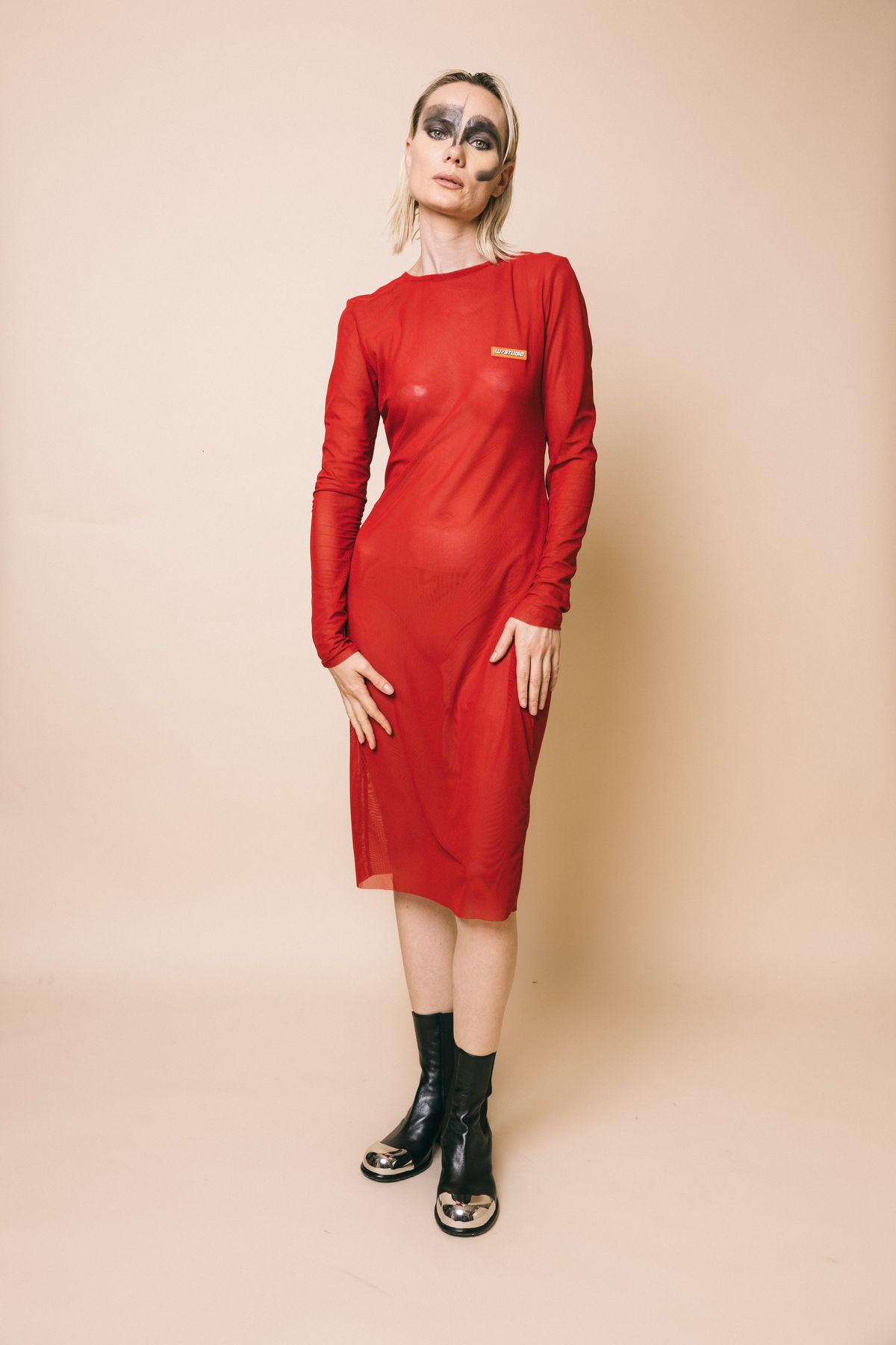 Tulle dress  abito  wstudio  rosso, l