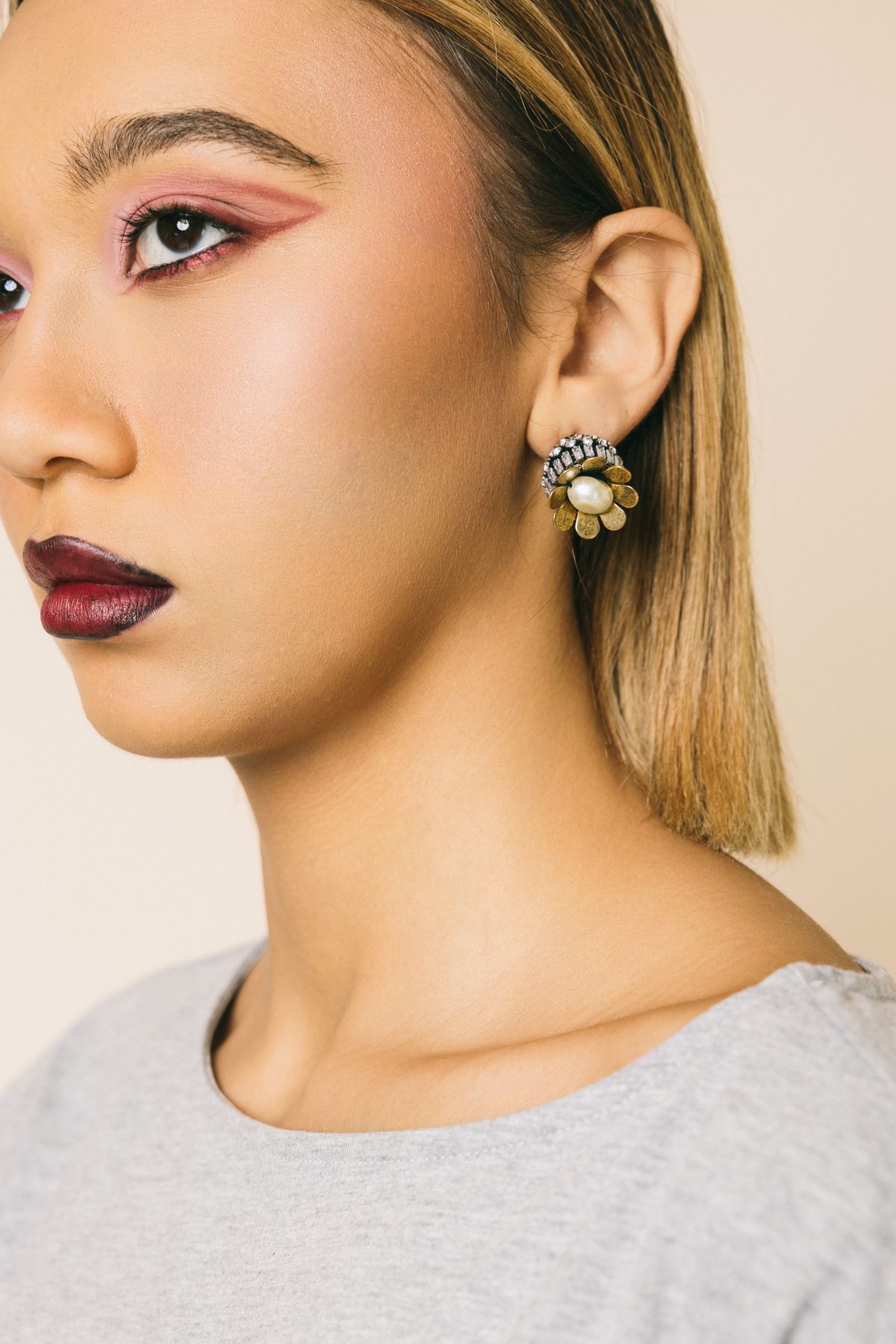 R2426 gold  orecchini  rada'  gold antique