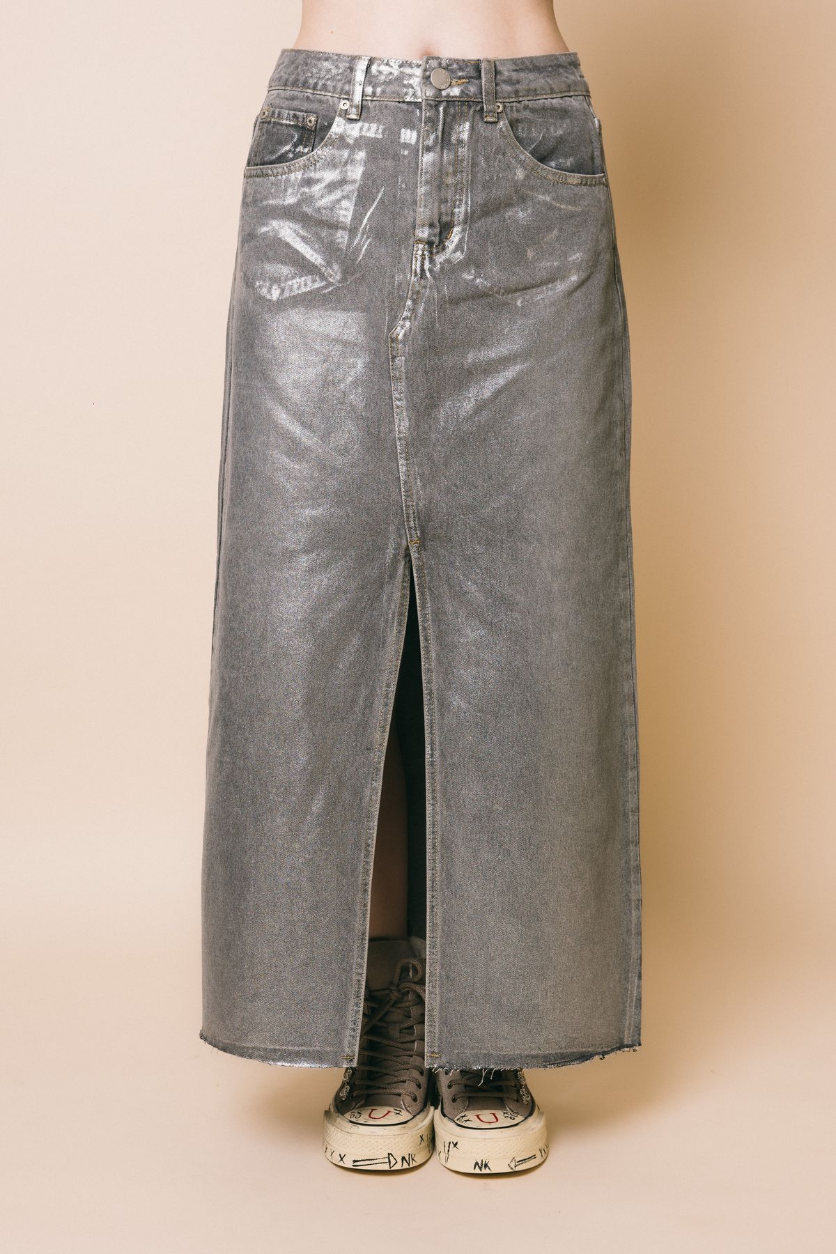 Hc0417  gonne  glamorous  silver, xs