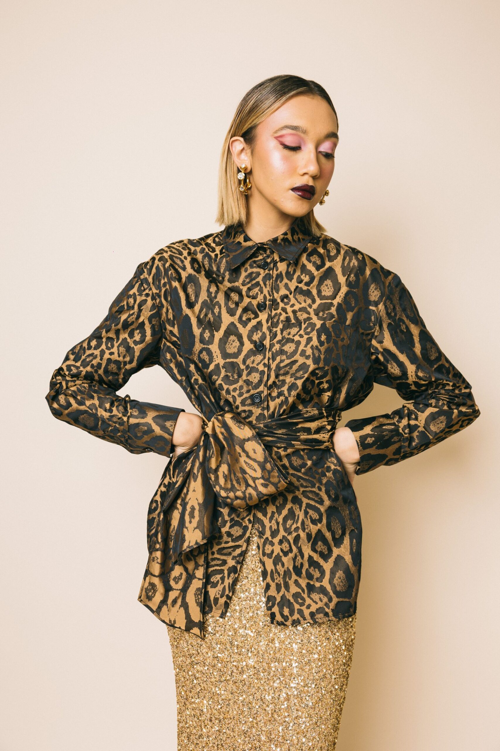 Corbezzolo animalier  camicia  douuod  animalier, 42