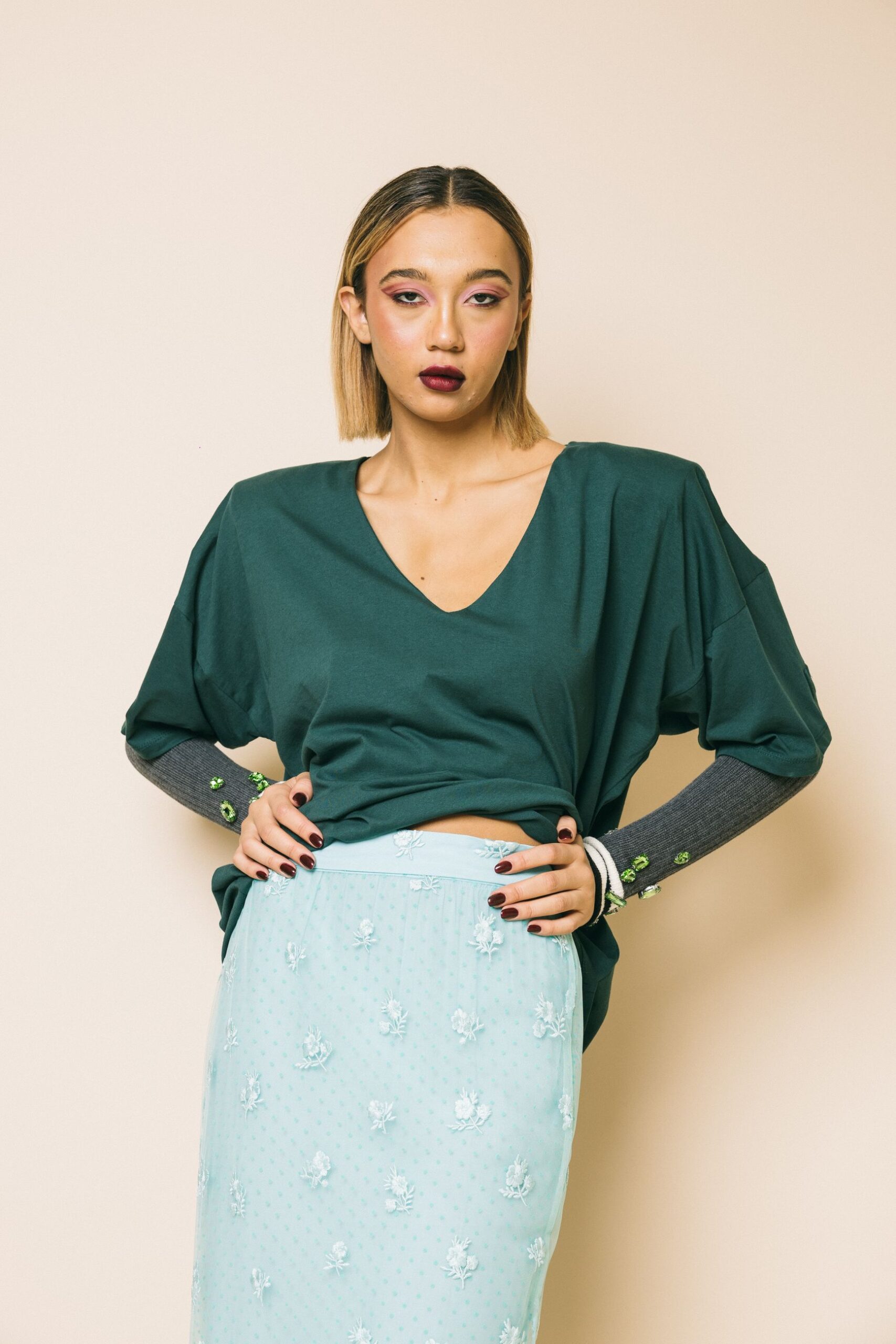 Ki2432 verdone  tshit  kostumn°1  verdone, xs