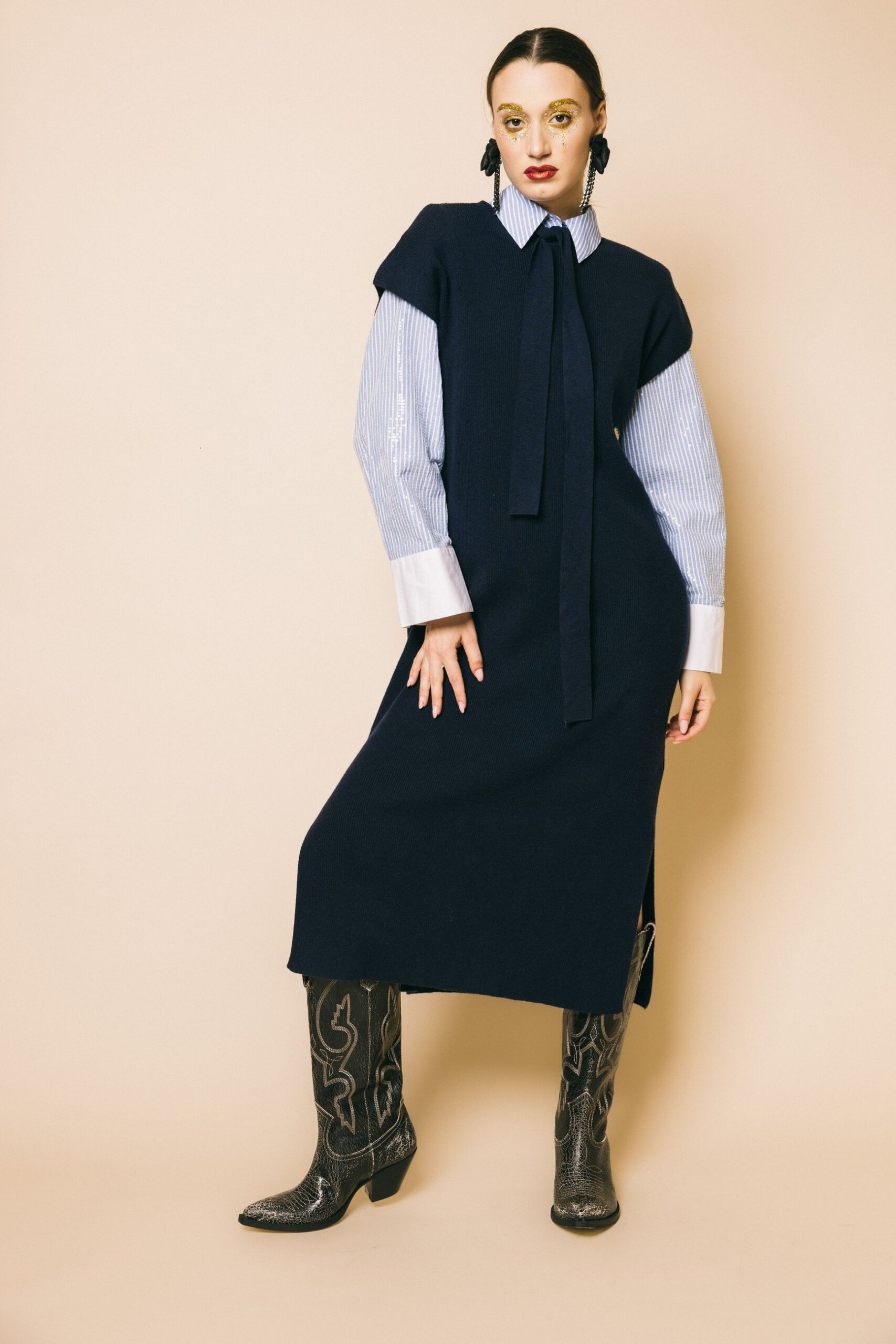 Norane blu  abiti  frnch paris  blu notte, s