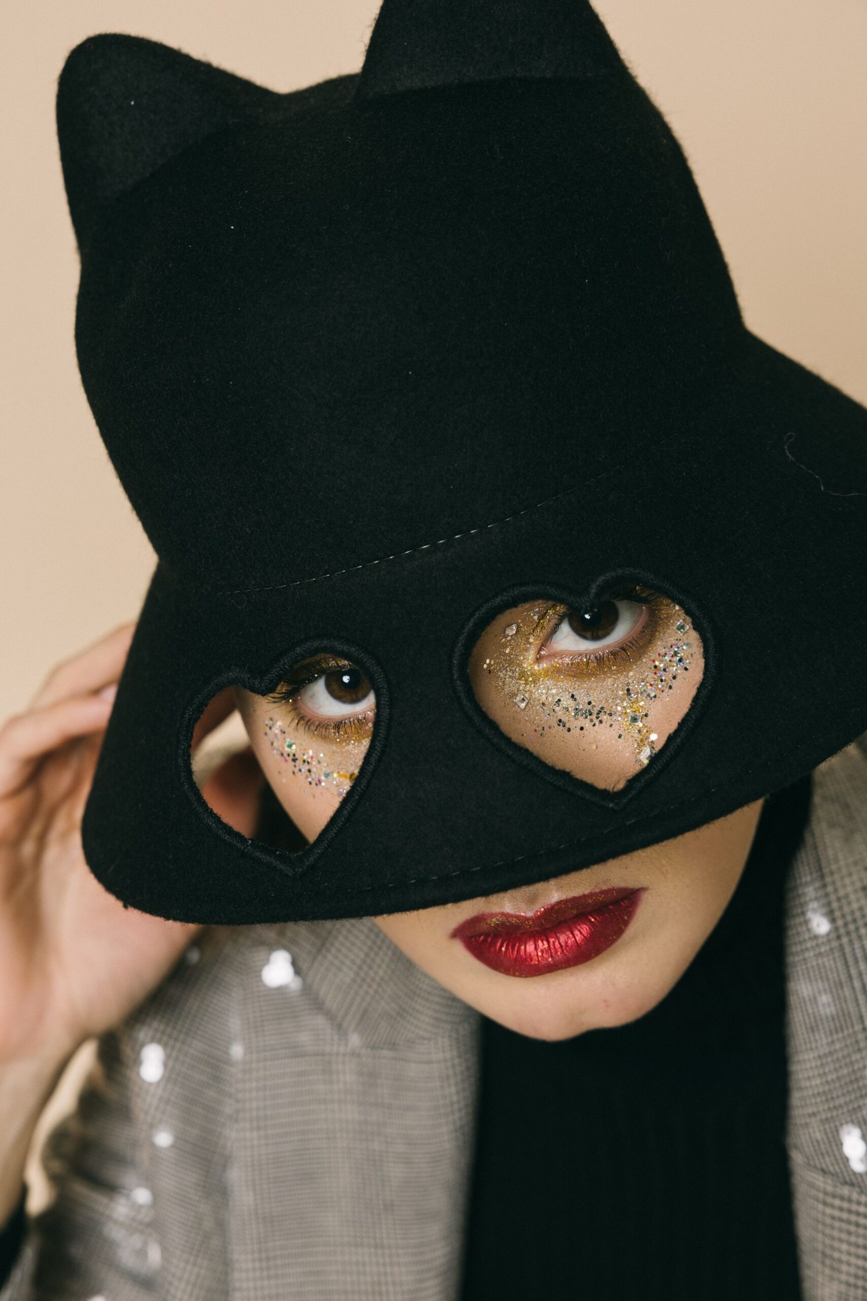 Gatto  vm2ac0004pc010 nero  cappelli  vivetta  nero, s