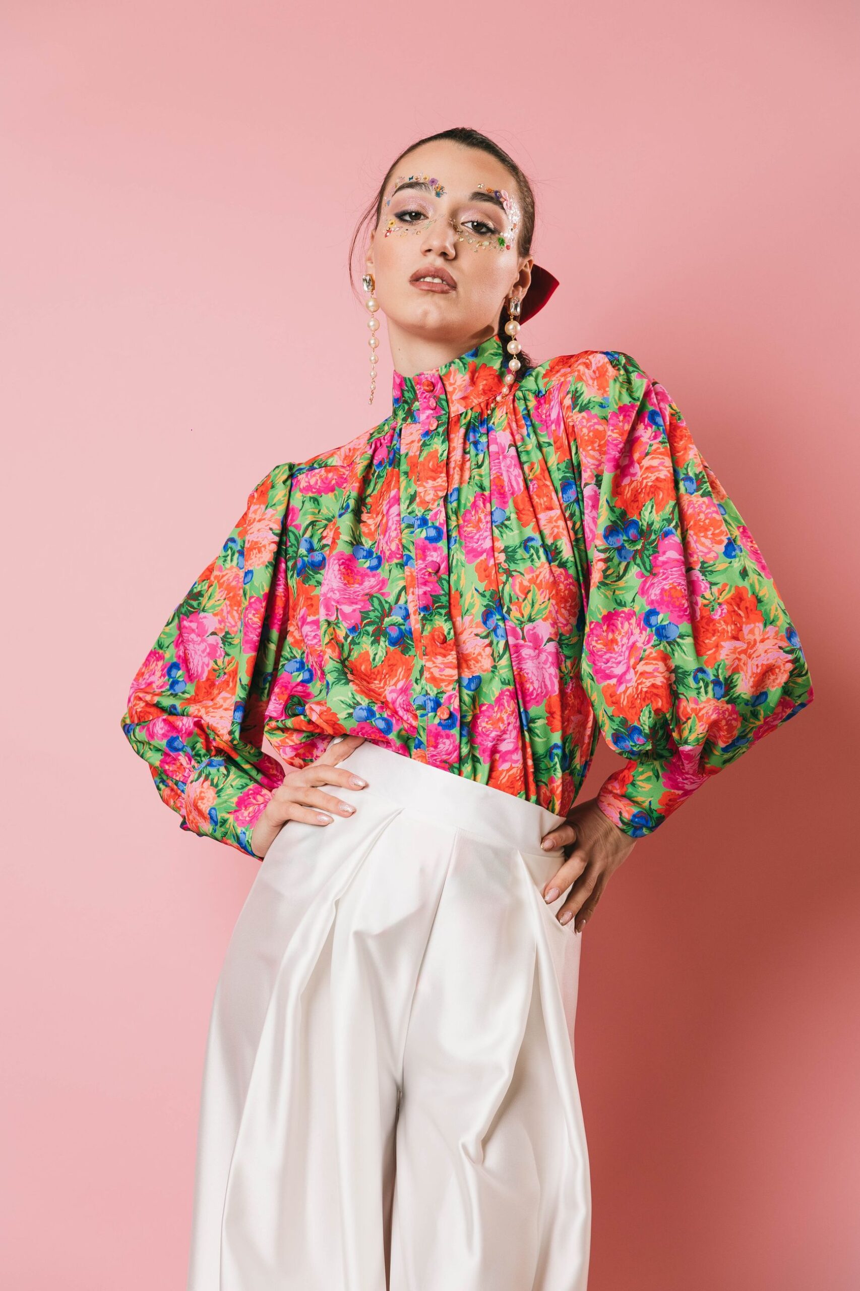 Ernestine fiori  camicie  odi' odi'  stampa floreale multi, xs