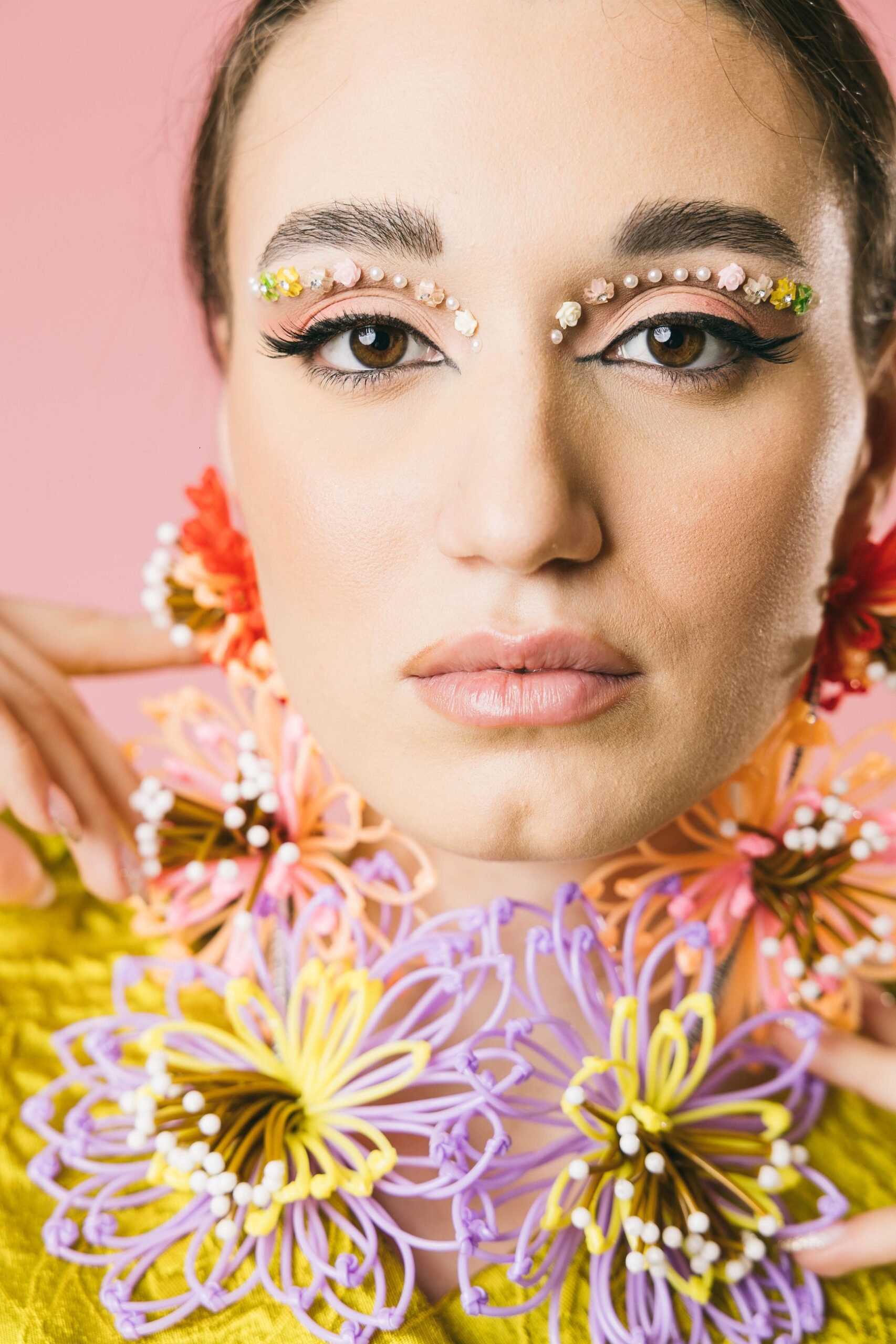 R2673 multi  orecchini  rada'  multicolor