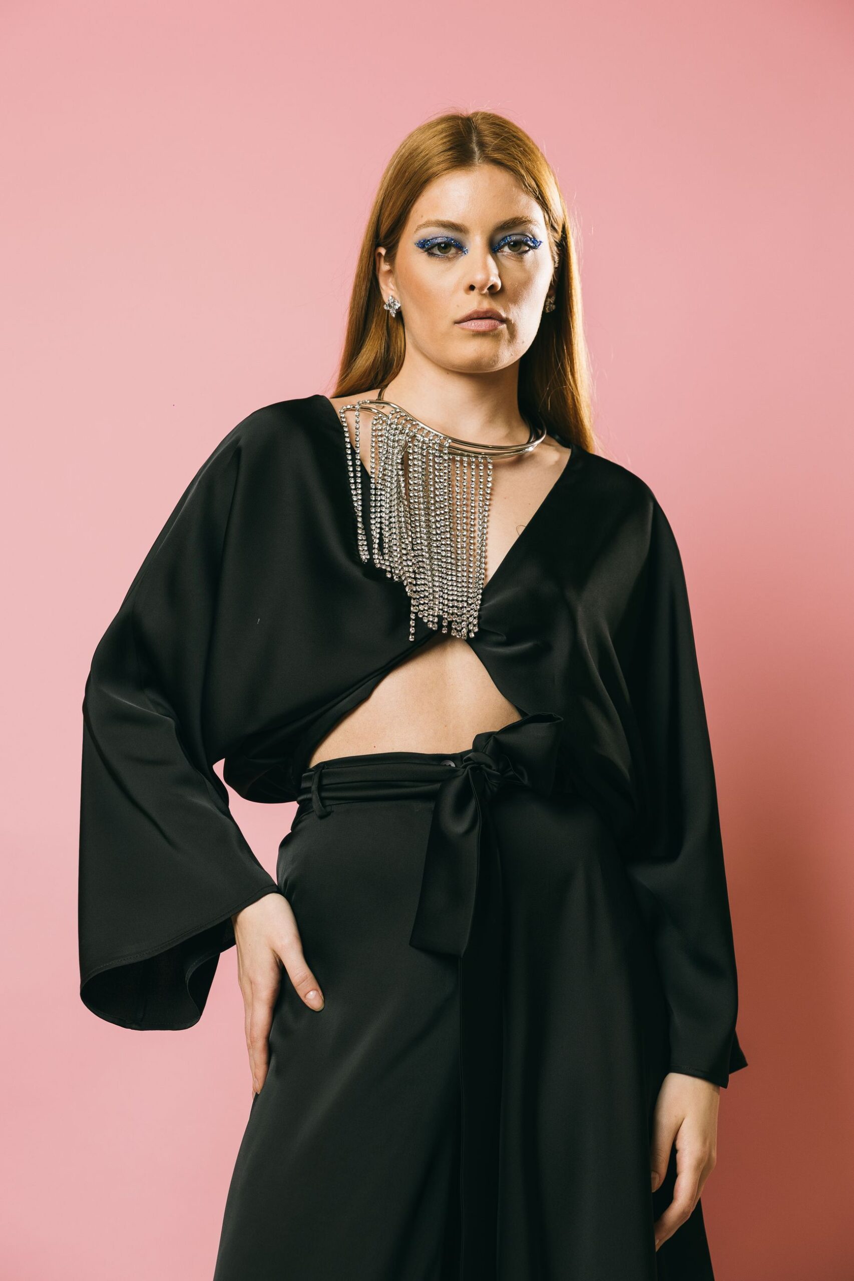 532237 black  blusa  acc ess fashion  nero, s/m