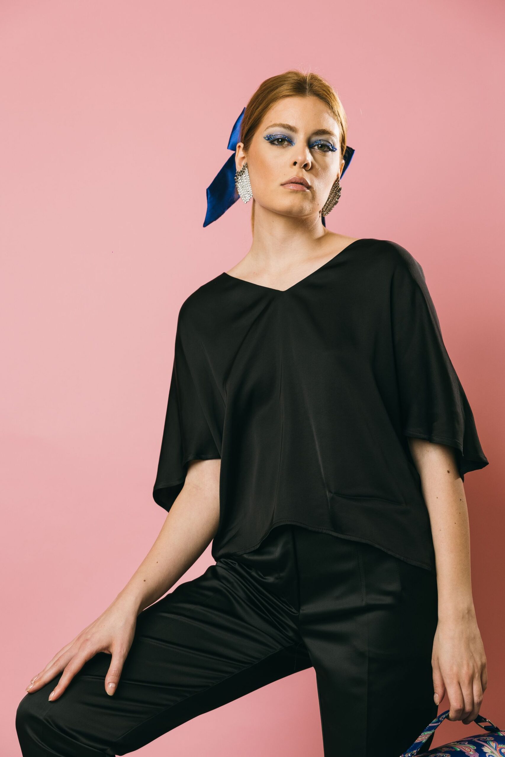 532033 black  blusa  acc ess fashion  nero, l